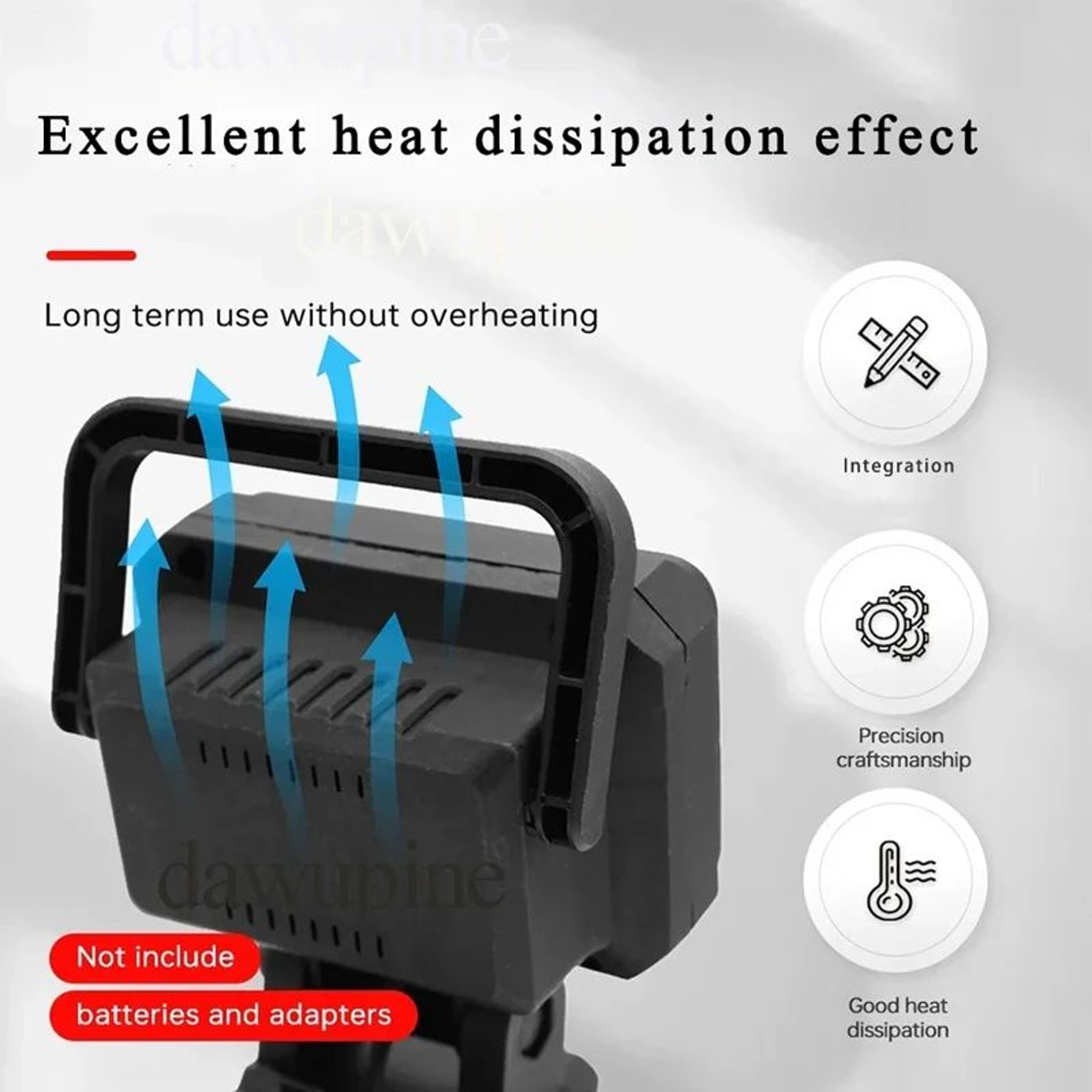15 LED Cordless Work Light For 18V LiIon Batteries Portable Spotlight Flashlight 3