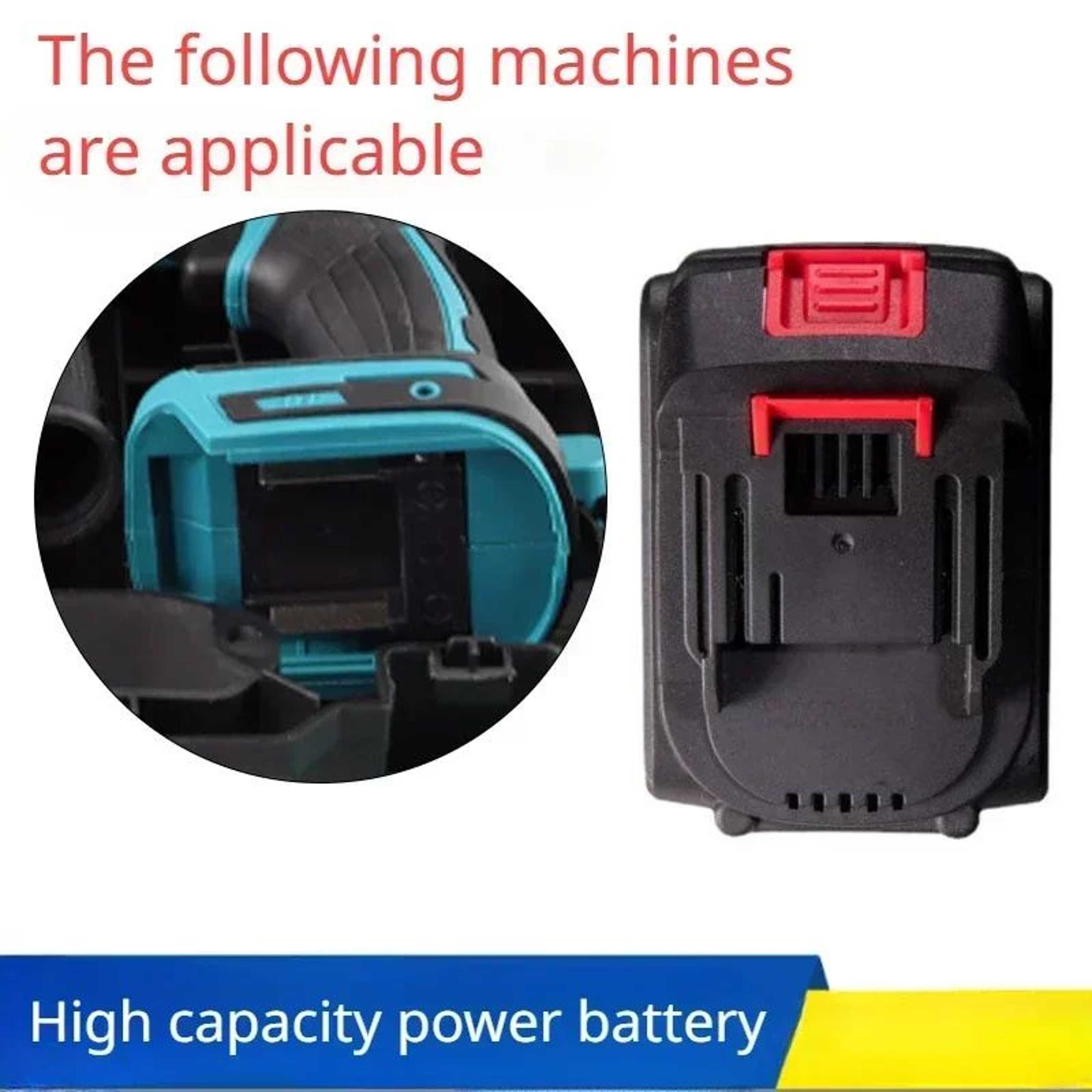 18V High Capacity Rechargeable Lithium Ion Battery For Cordless Power Tools 5
