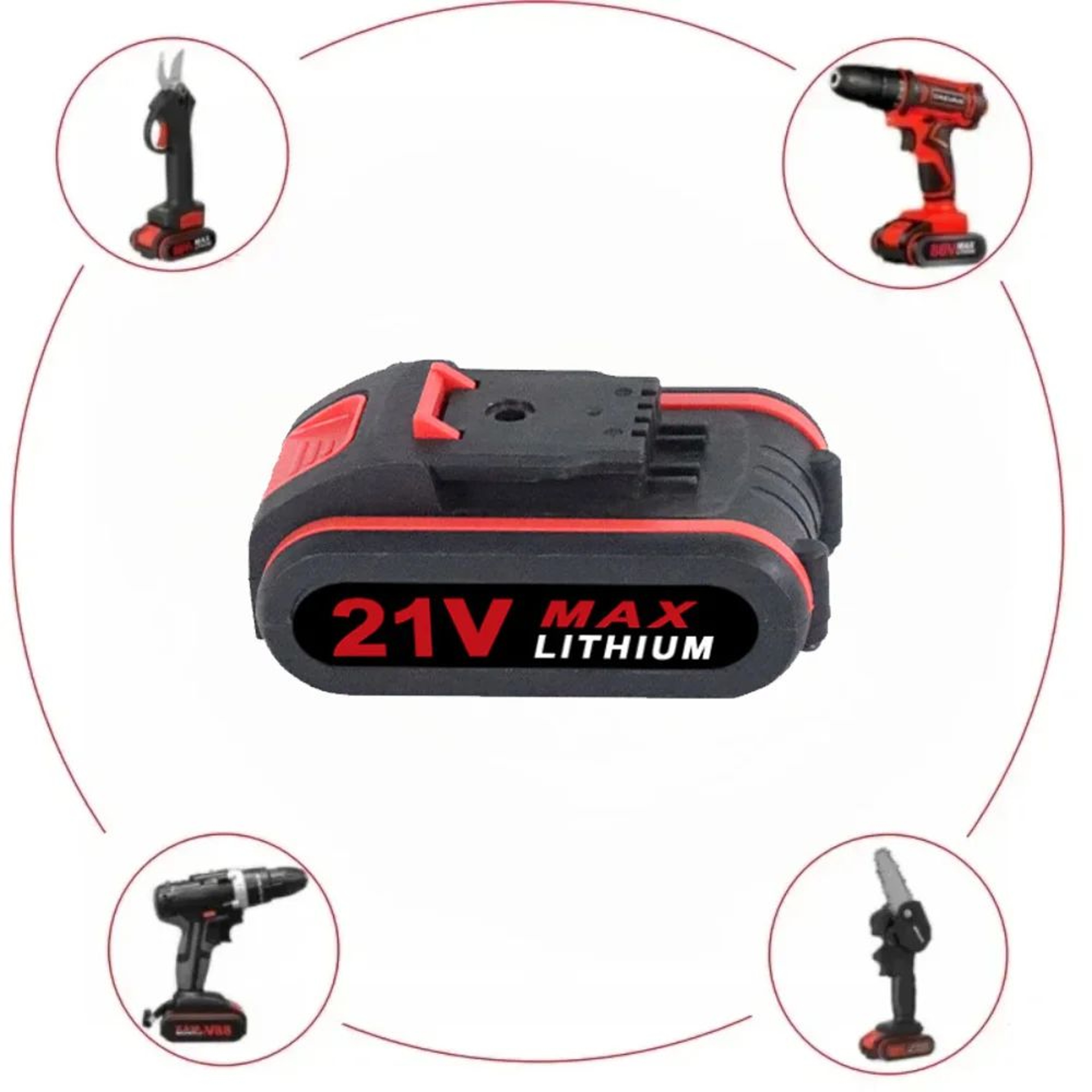21V 7500mAh High Capacity Rechargeable Lithium Battery For Cordless Power Tools 3
