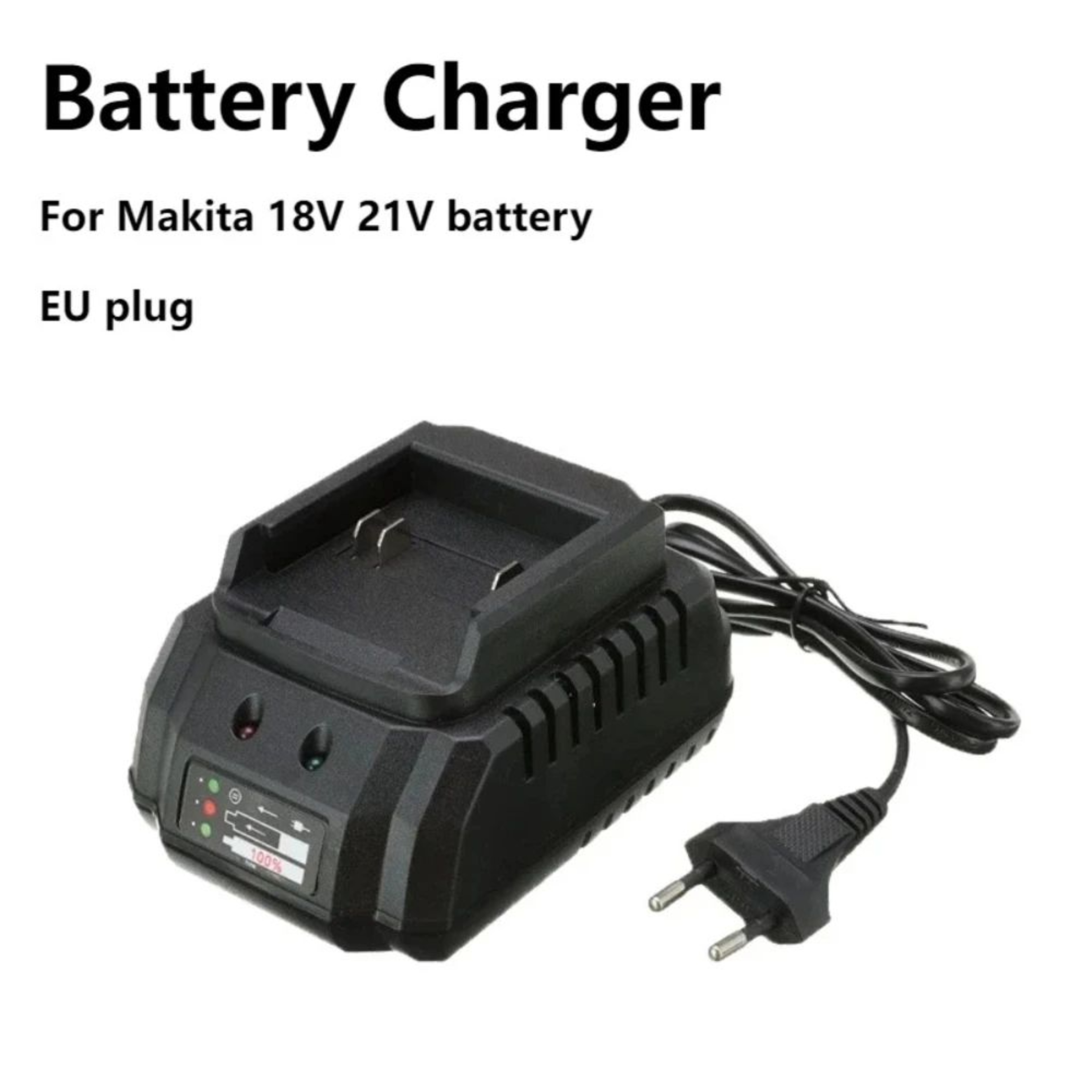 21V Lithium Ion Battery Charger For 18V 21V Cordless Power Tools With EU Plug 2