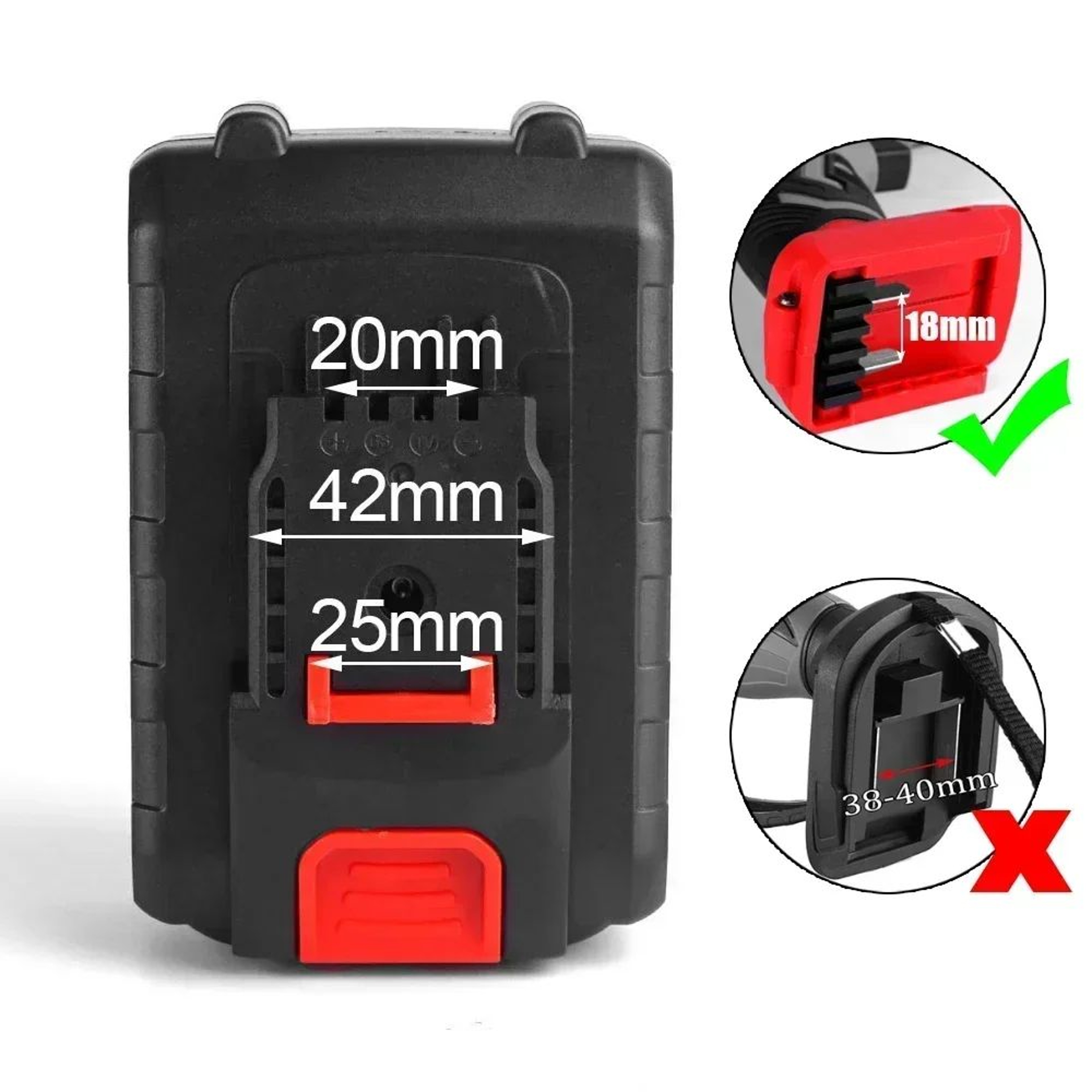 18V21V 7500mAh Rechargeable LithiumIon Battery For Cordless Power Tools 2