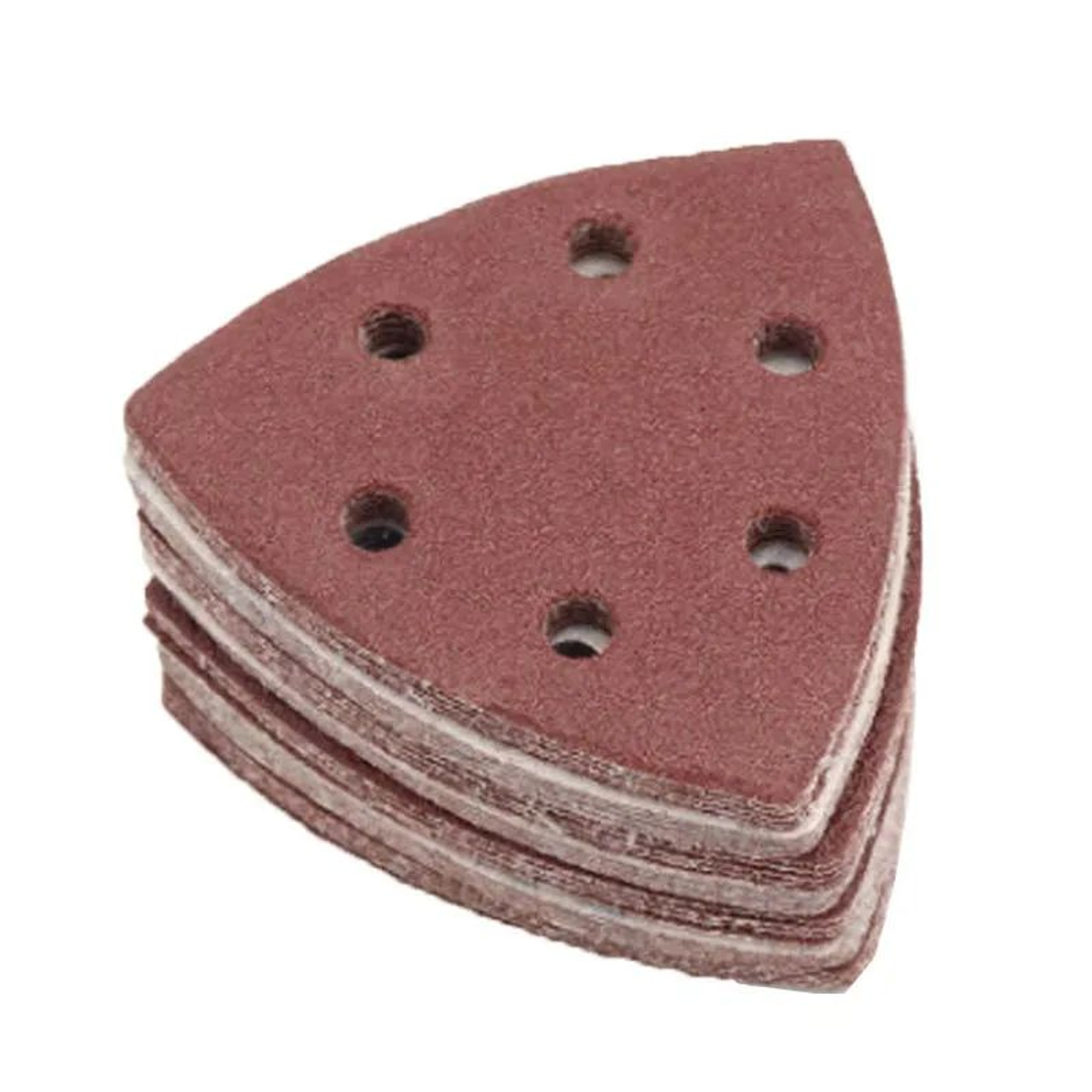 90 X 90mm Triangle Sanding Sheets 6Hole Hook And Loop Sandpaper For Woodworking 102050PCS 4