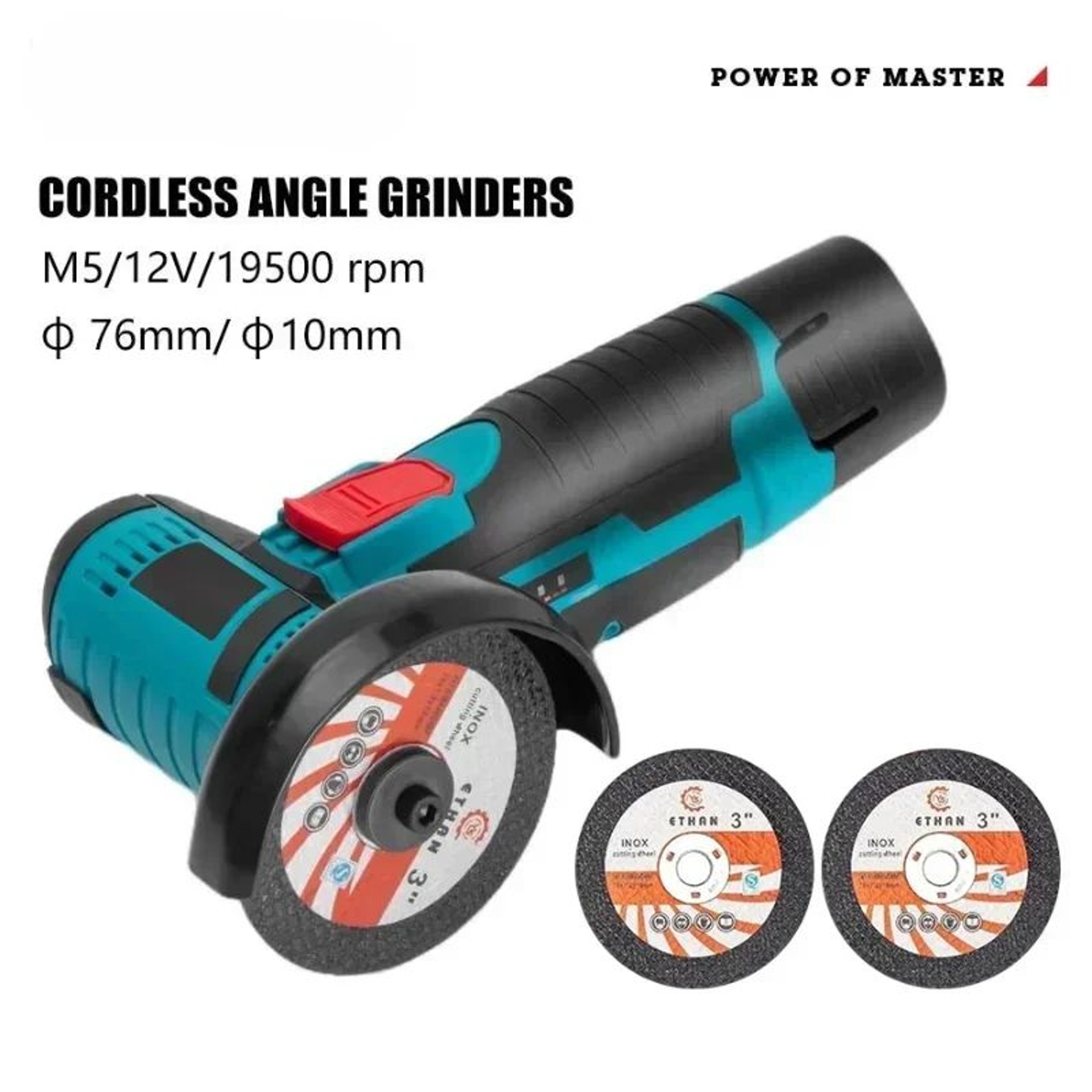 12V Cordless Mini Angle Grinder 19500 RPM For Cutting Grinding And Polishing 1