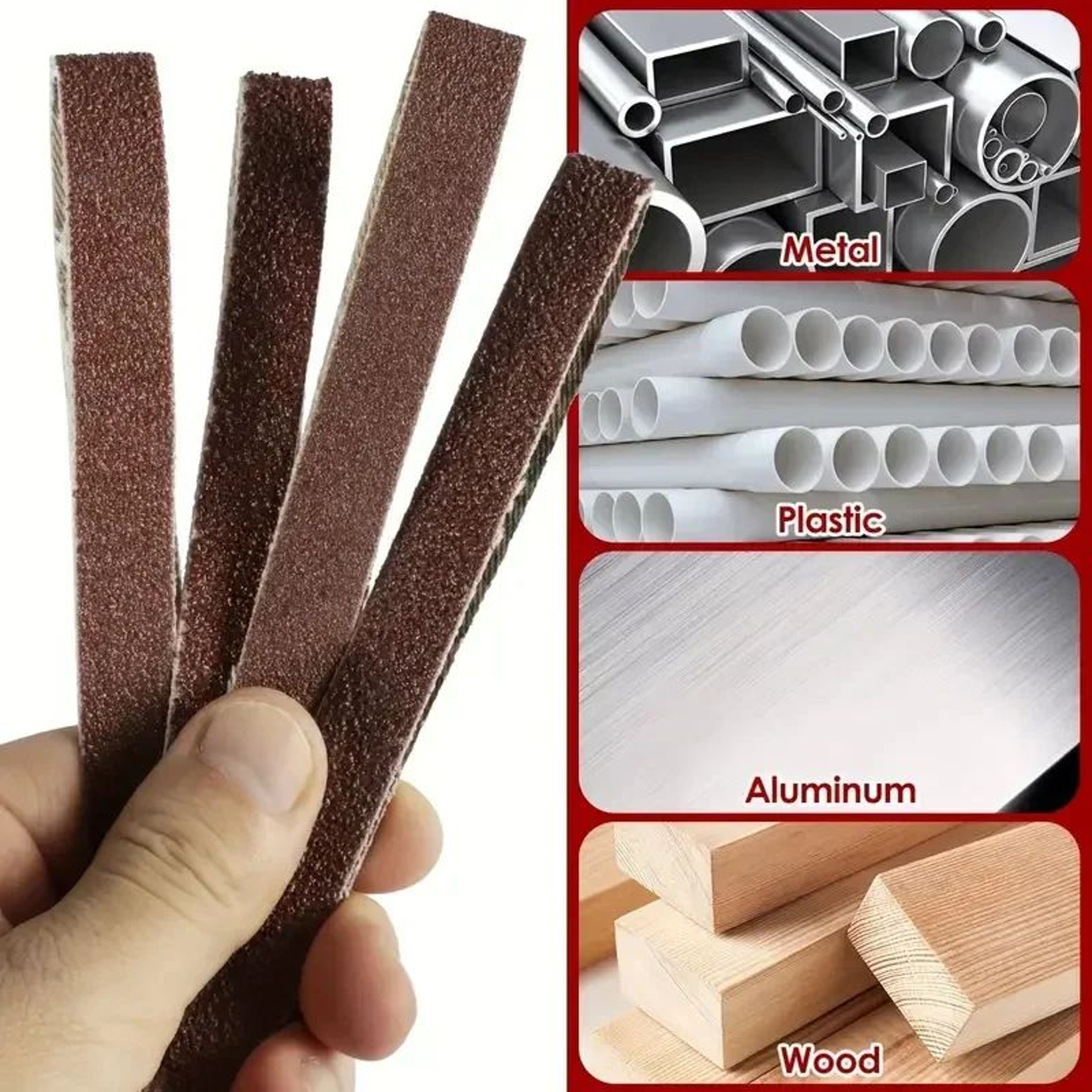 100PCS Aluminum Oxide Sanding Belts 10 X 330mm 40800 Grit Abrasive Belts For Grinding And Polishing 1
