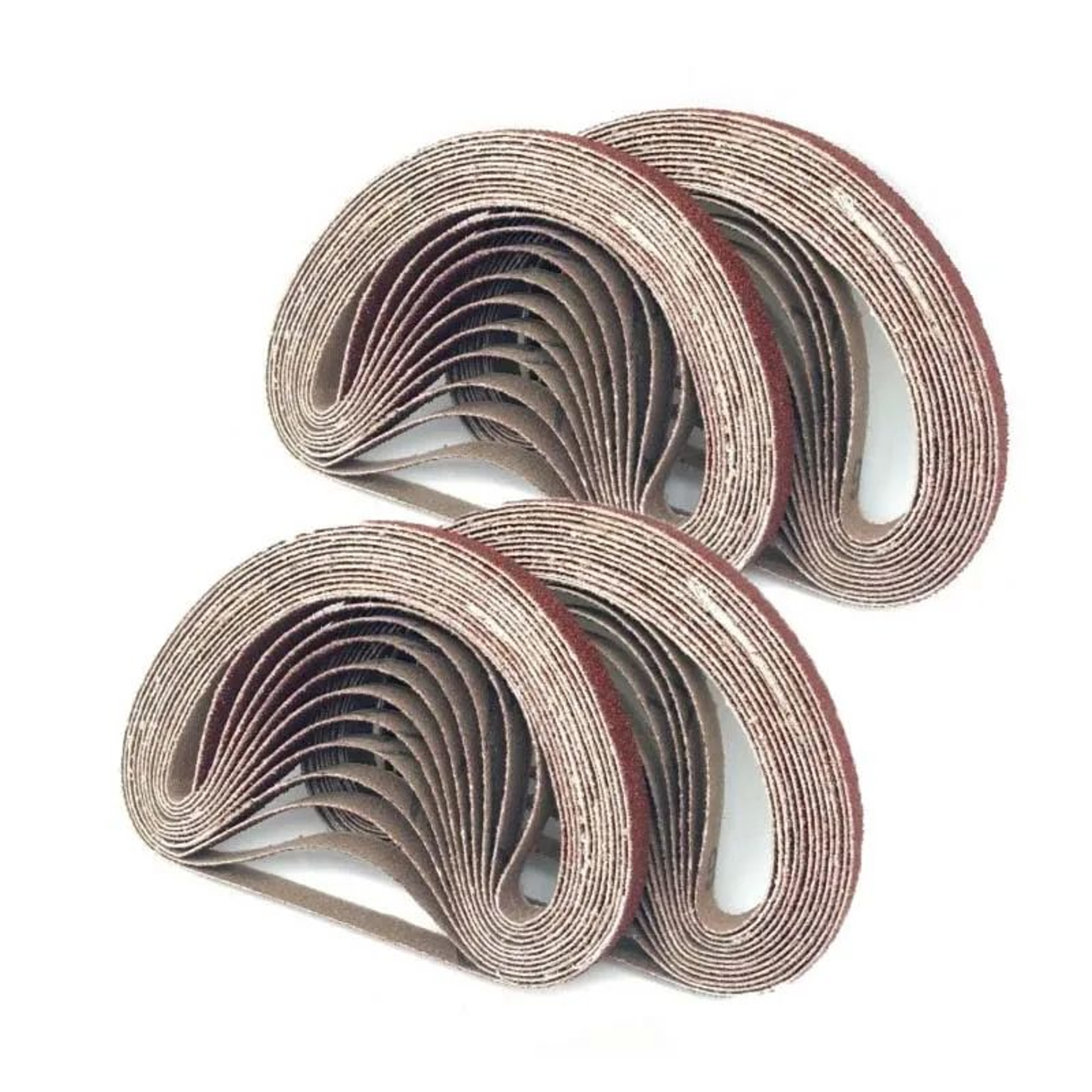100PCS Red Sanding Belts 10mm Width Abrasive Sandpaper For Grinding And Polishing 3