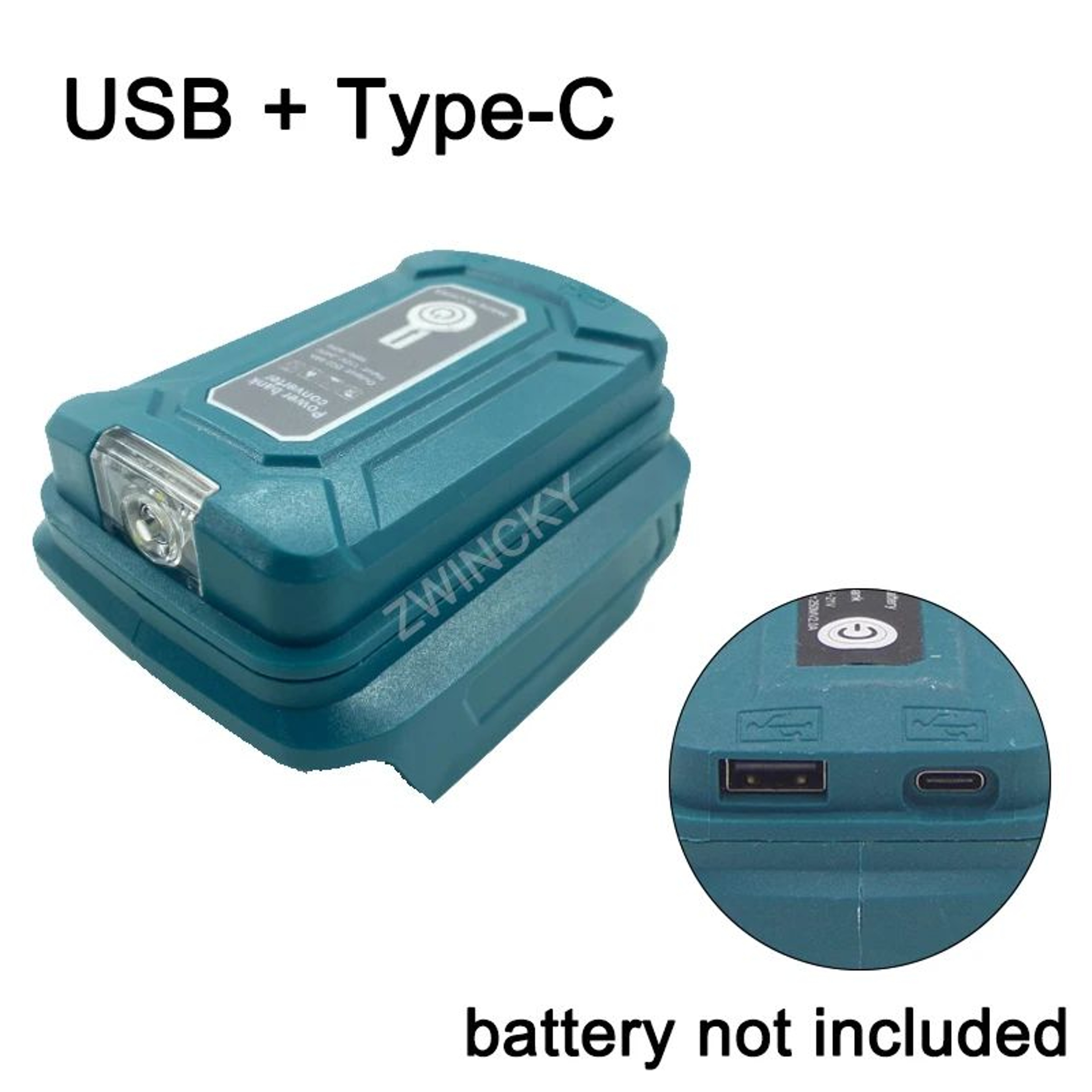 144V18V Battery Adapter With LED Work Light And Dual USB Charging Ports 6