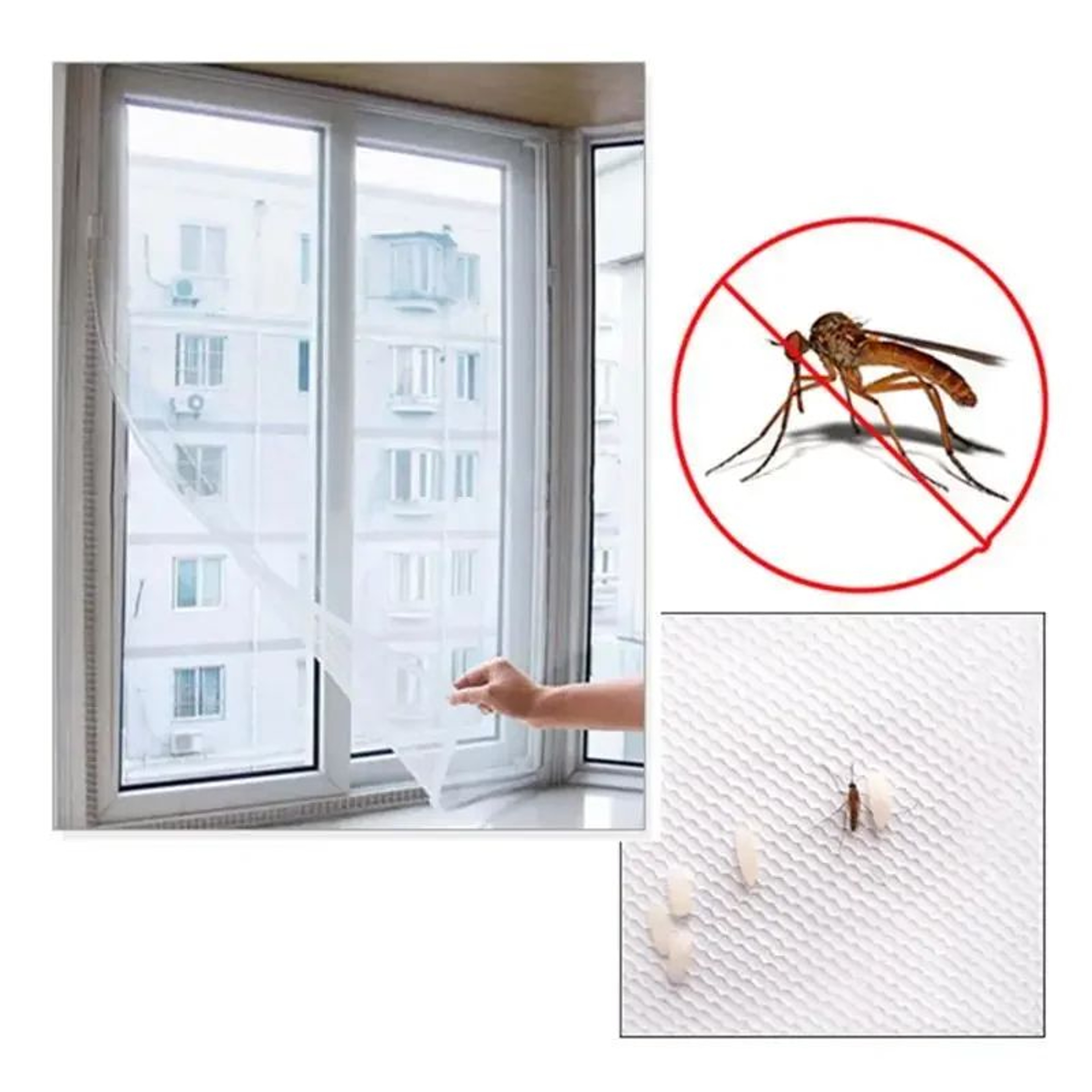 SelfAdhesive Mosquito Net Screen For Doors And Windows With Insect Protection Mesh 5