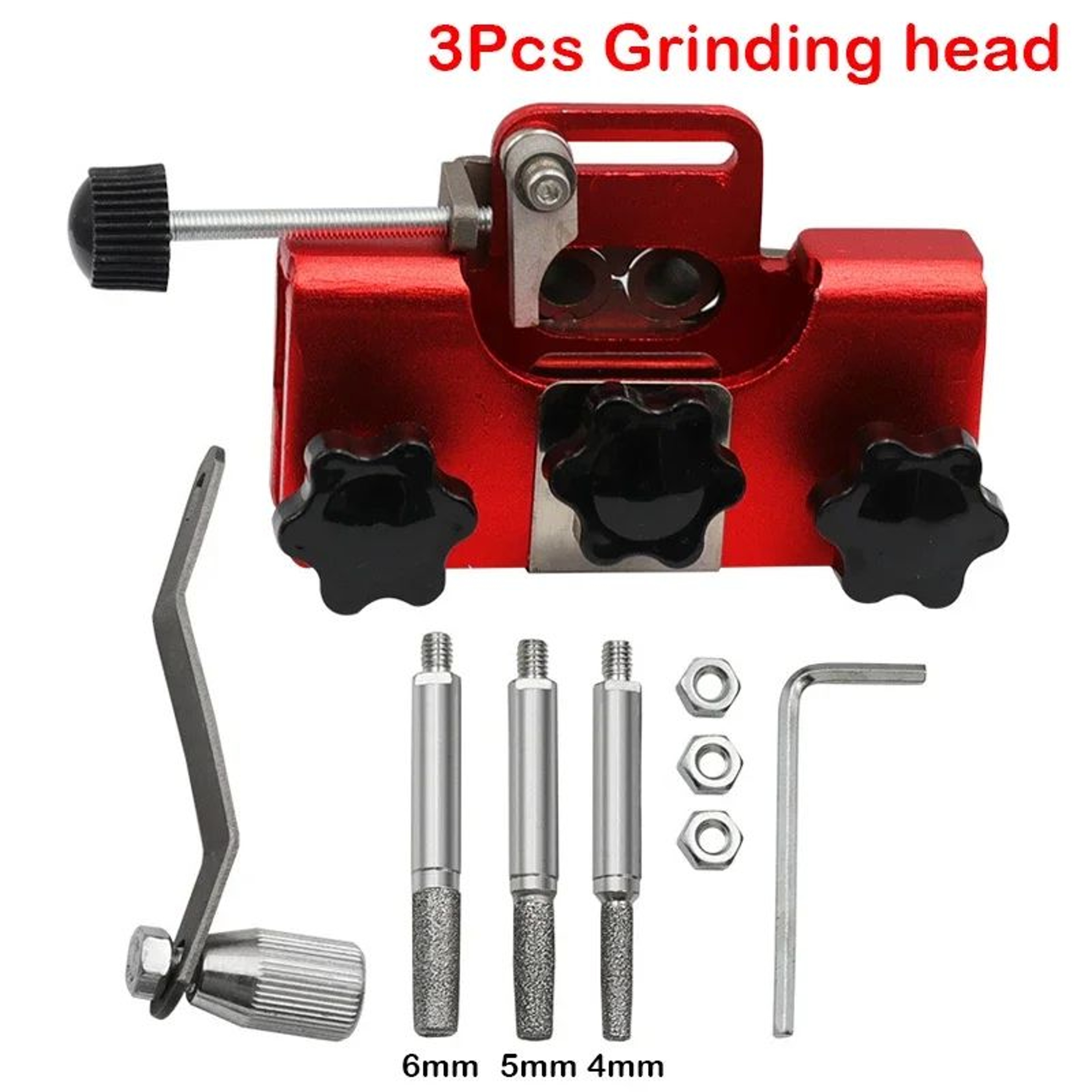 Manual Chainsaw Chain Sharpener With 3 Grinding Heads For Precise Blade Maintenance 7