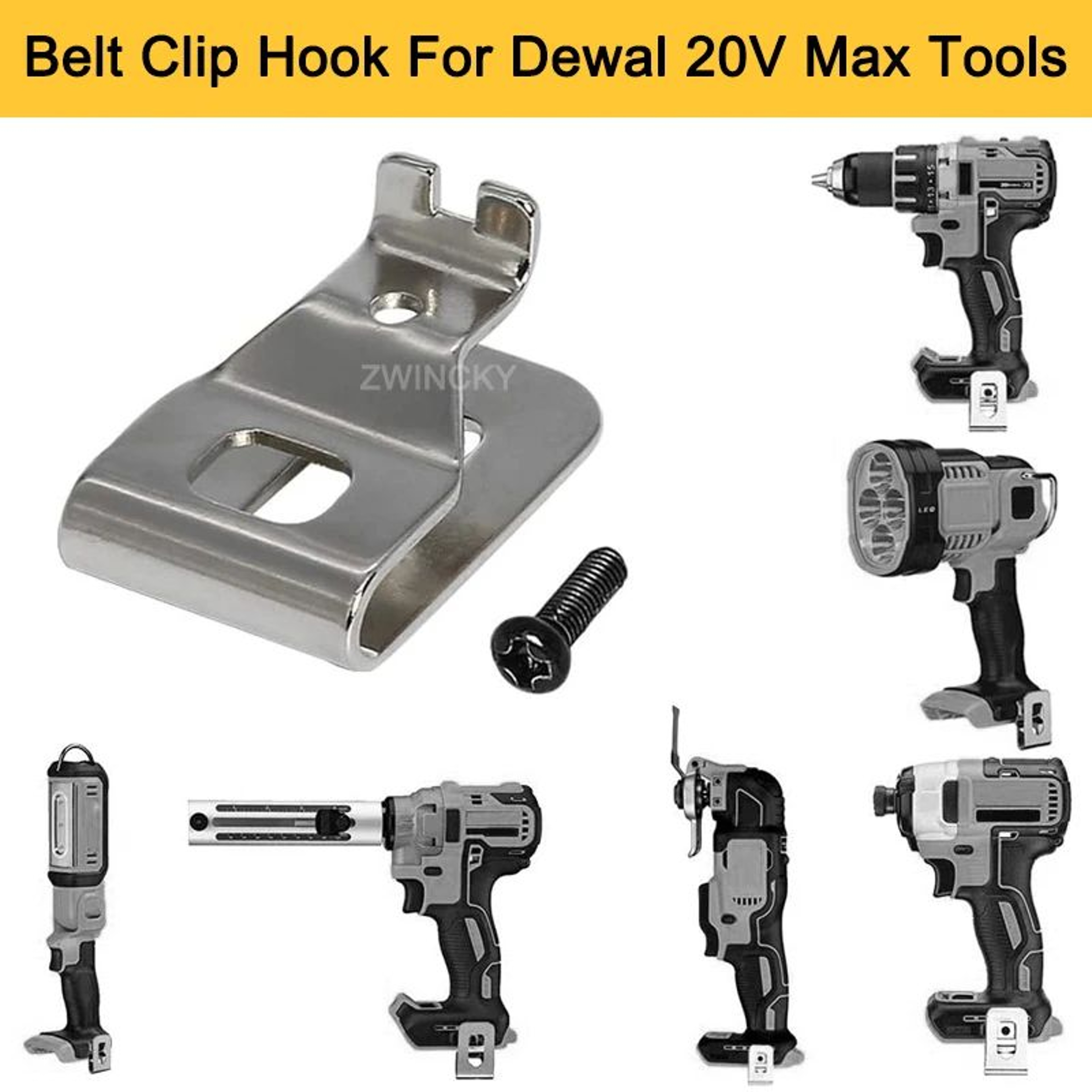 Universal Cordless Drill Belt Clip Hook For HandsFree Tool Carrying 4