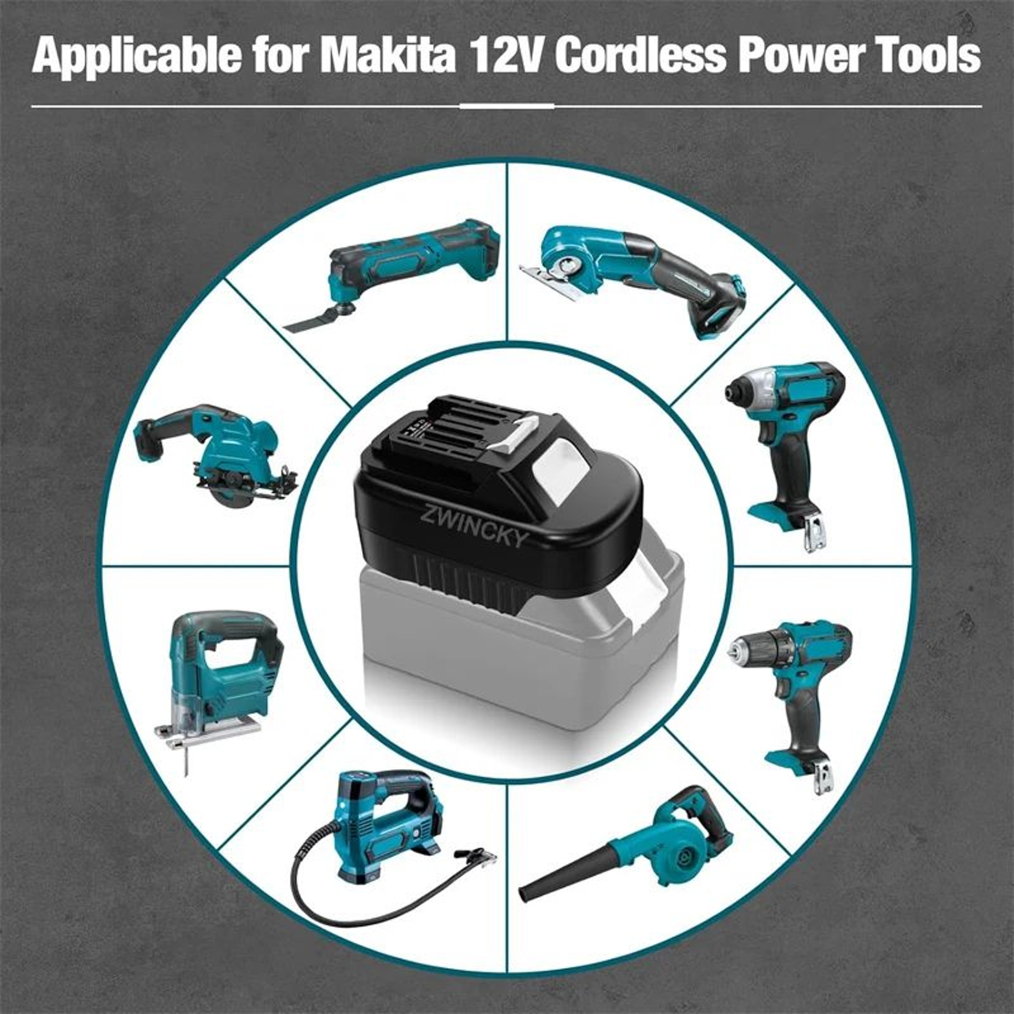 18V To 12V Lithium Battery Adapter Converter For Cordless Power Tools 1
