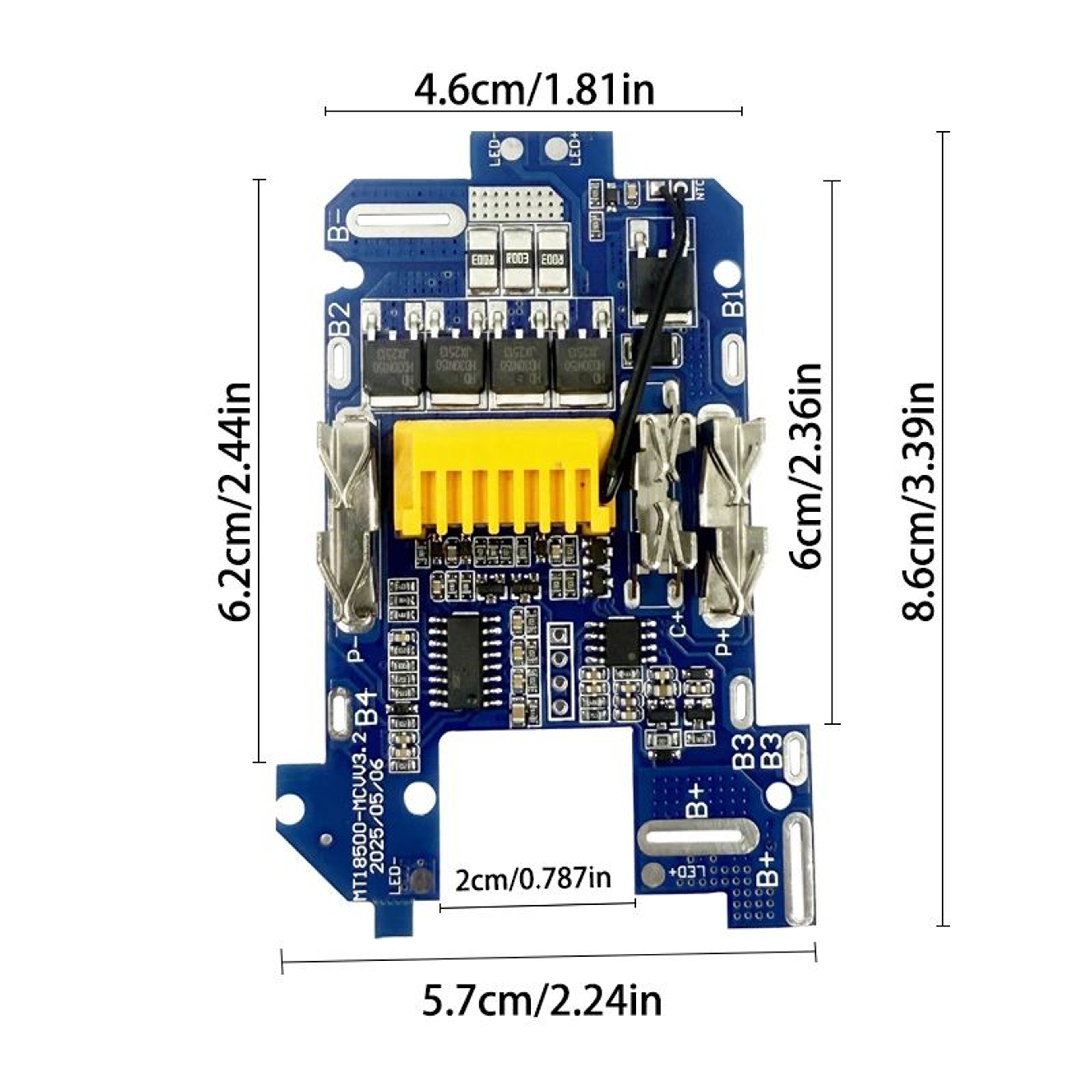 18V Lithium Battery BMS Protection Circuit Board For Power Tool Battery Repair 5