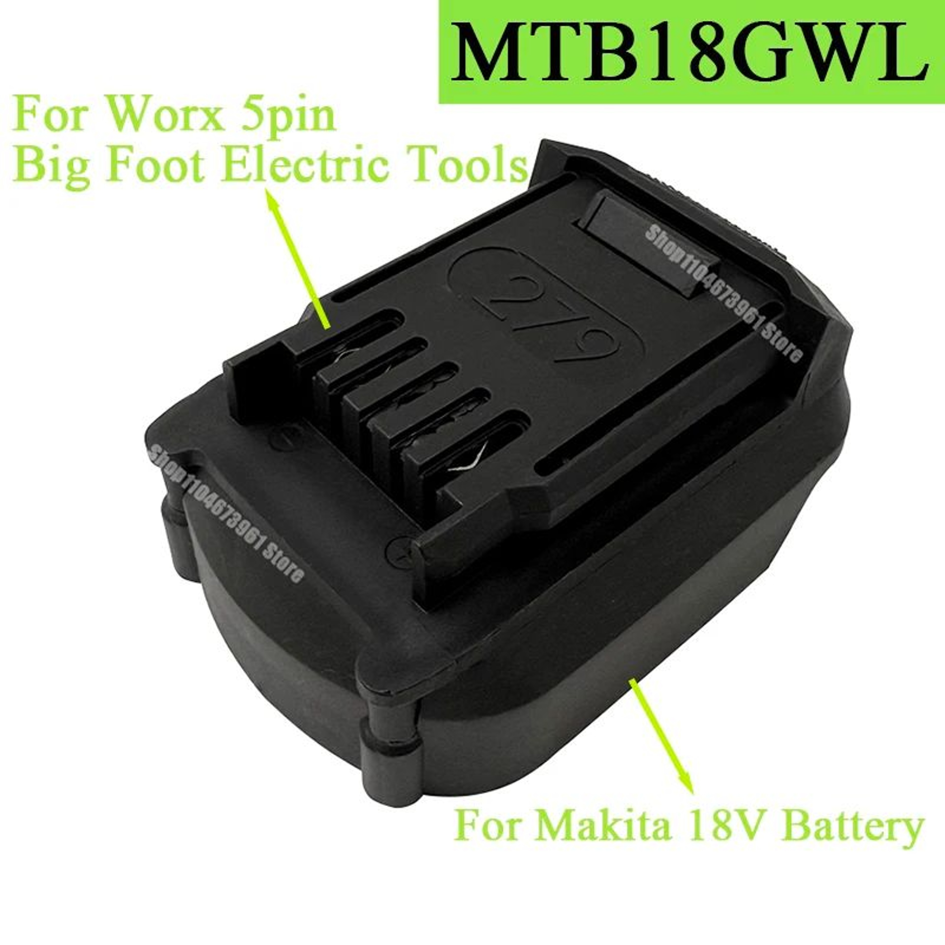 18V Lithium Battery Adapter Converter For 4 Pin And 5 Pin Cordless Power Tools 6