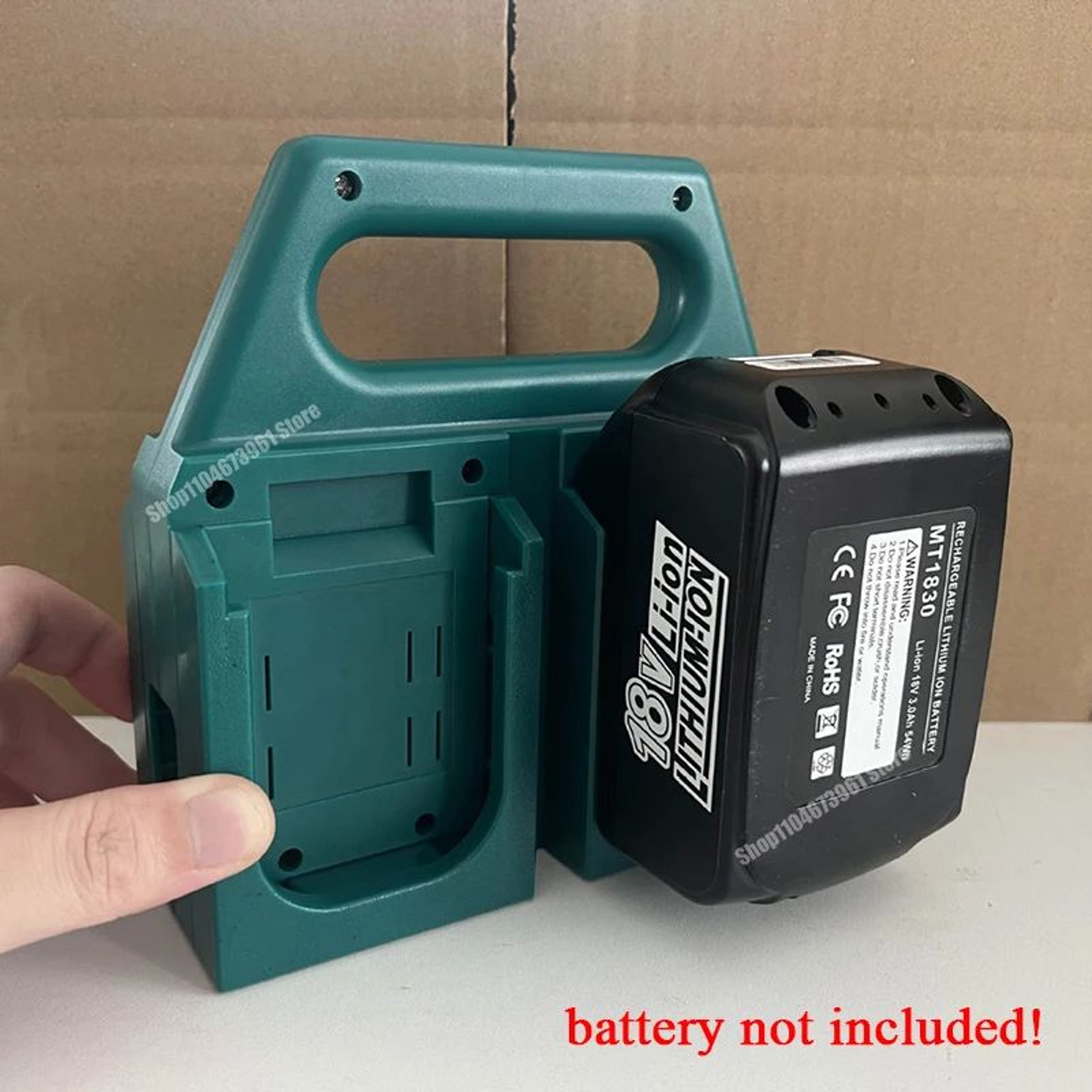 4Slot 18V Lithium Battery Holder Storage Rack For Organized Power Tool Batteries 4