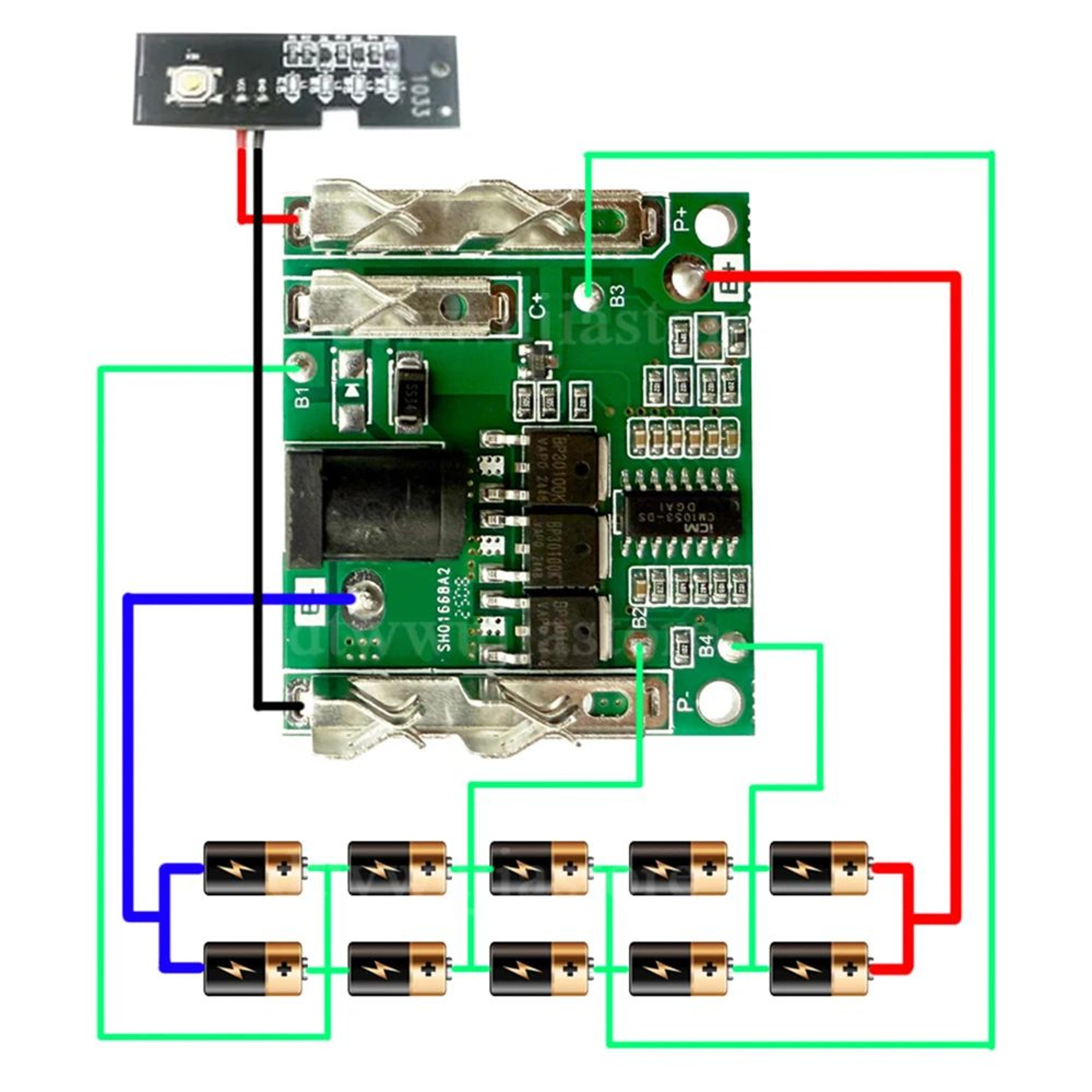 21V Lithium Battery BMS PCB Charging Protection Circuit Board Replacement 3