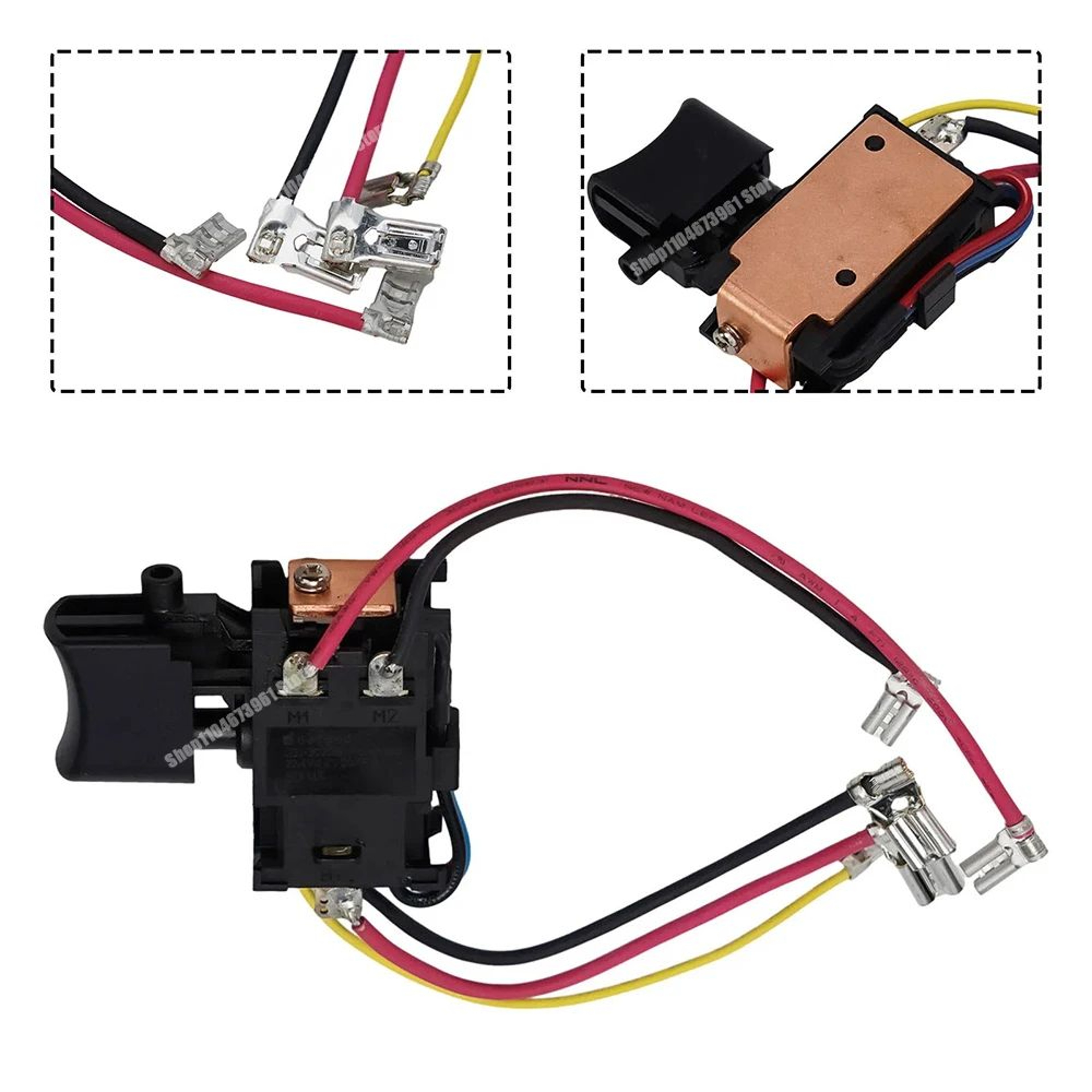 Cordless Drill Replacement Trigger Switch 6388876 For HP457D DF457D DF347DWE 4