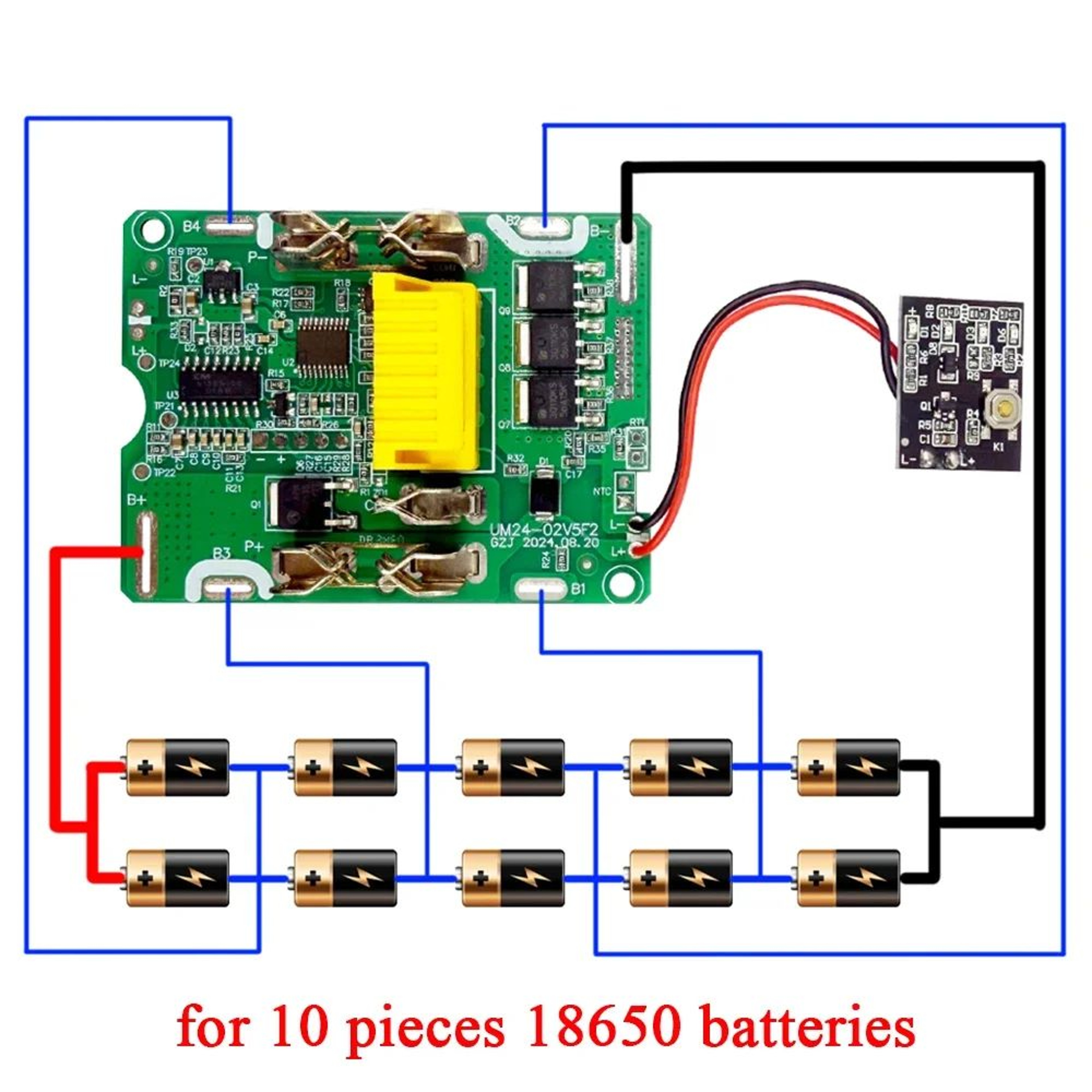 18V Lithium Battery Case With Charging Protection Circuit Board For Cordless Power Tools 1