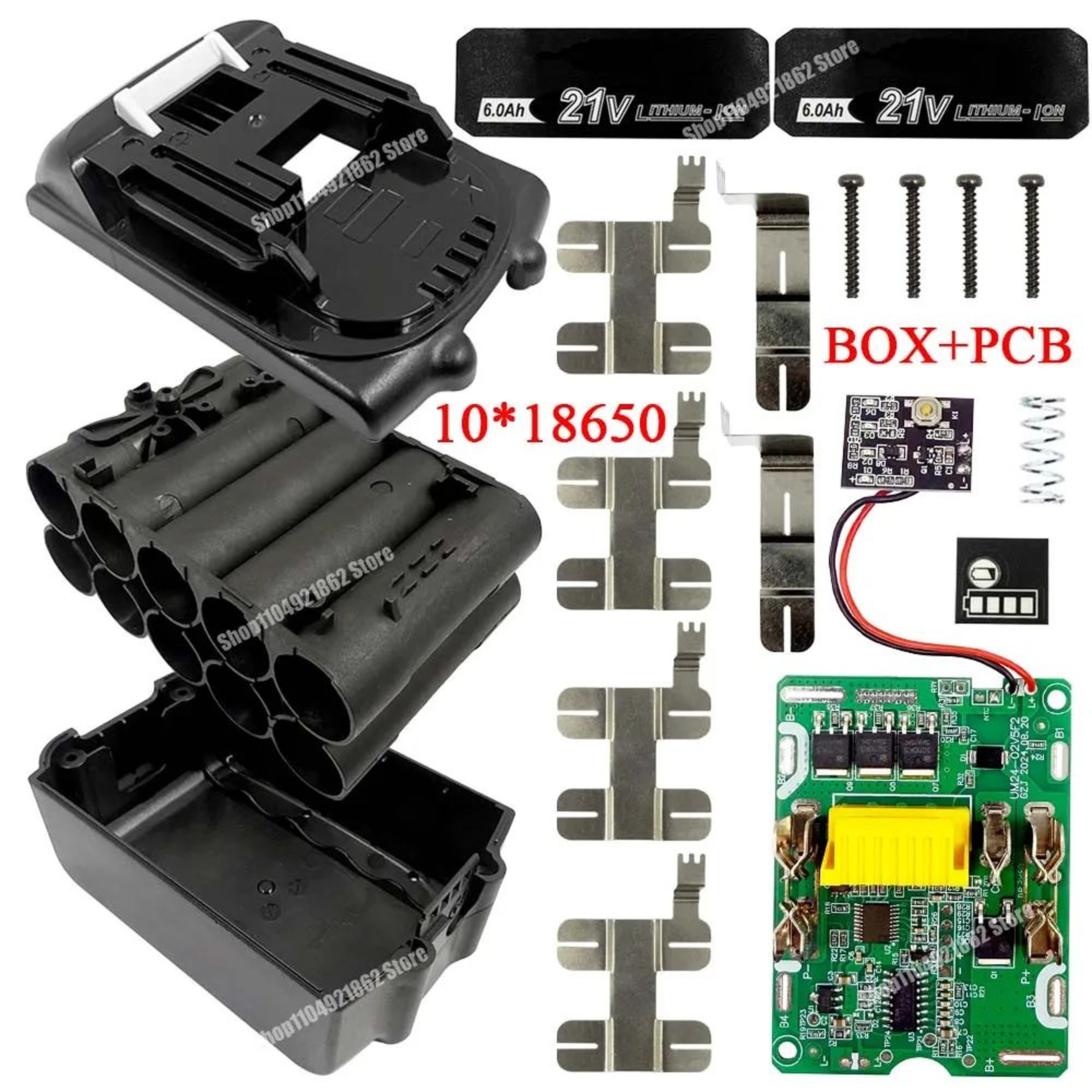 18V Lithium Battery Case With Charging Protection Circuit Board For Cordless Power Tools 6