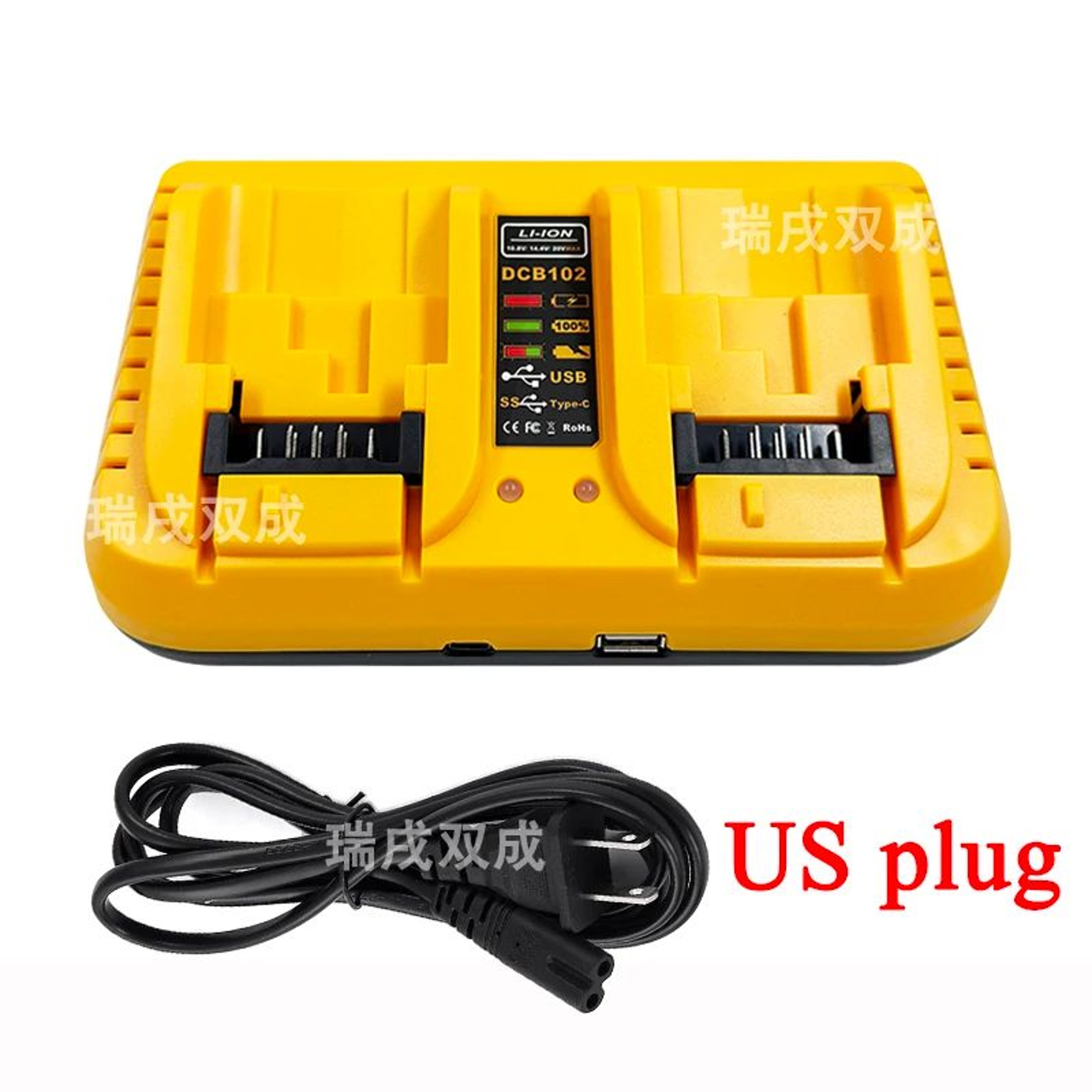 3A Dual Port Lithium Battery Charger For 108V 12V 144V 20V Power Tools 7