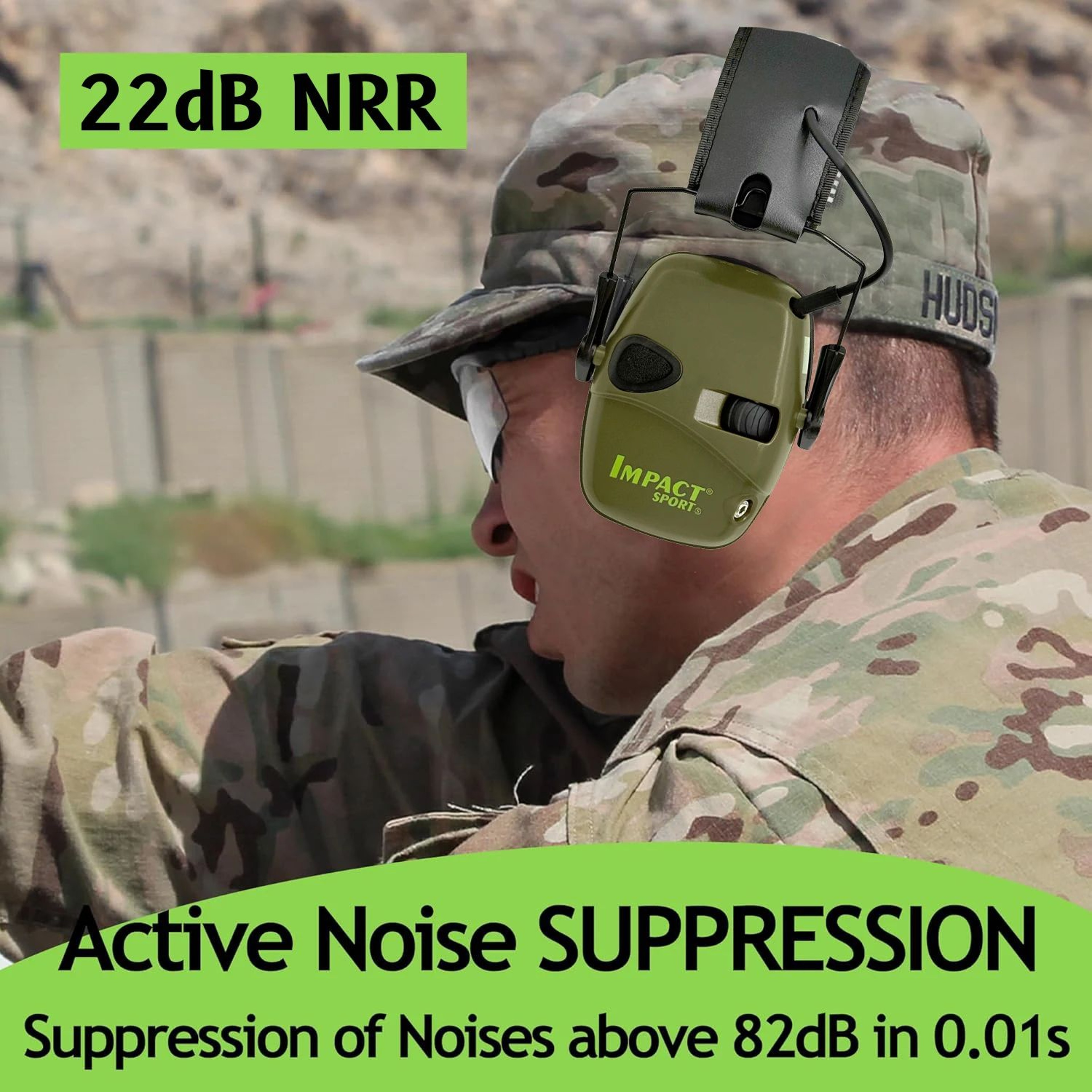 Electronic Shooting Earmuffs With 4X Sound Amplification And Noise Reduction 0