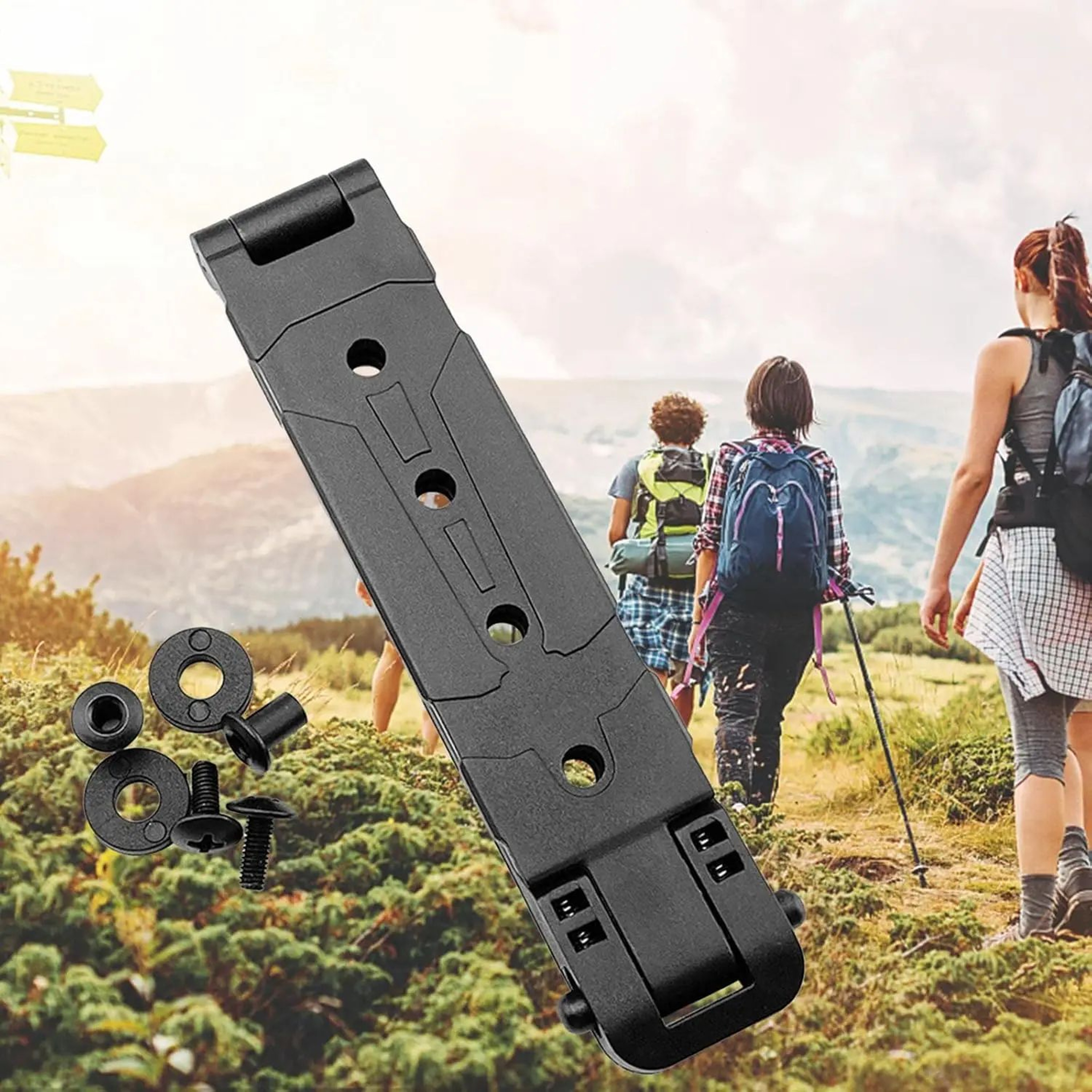 2PCS MOLLE Sheath Mounting Clips For Secure Belt And Tactical Gear Attachment 0