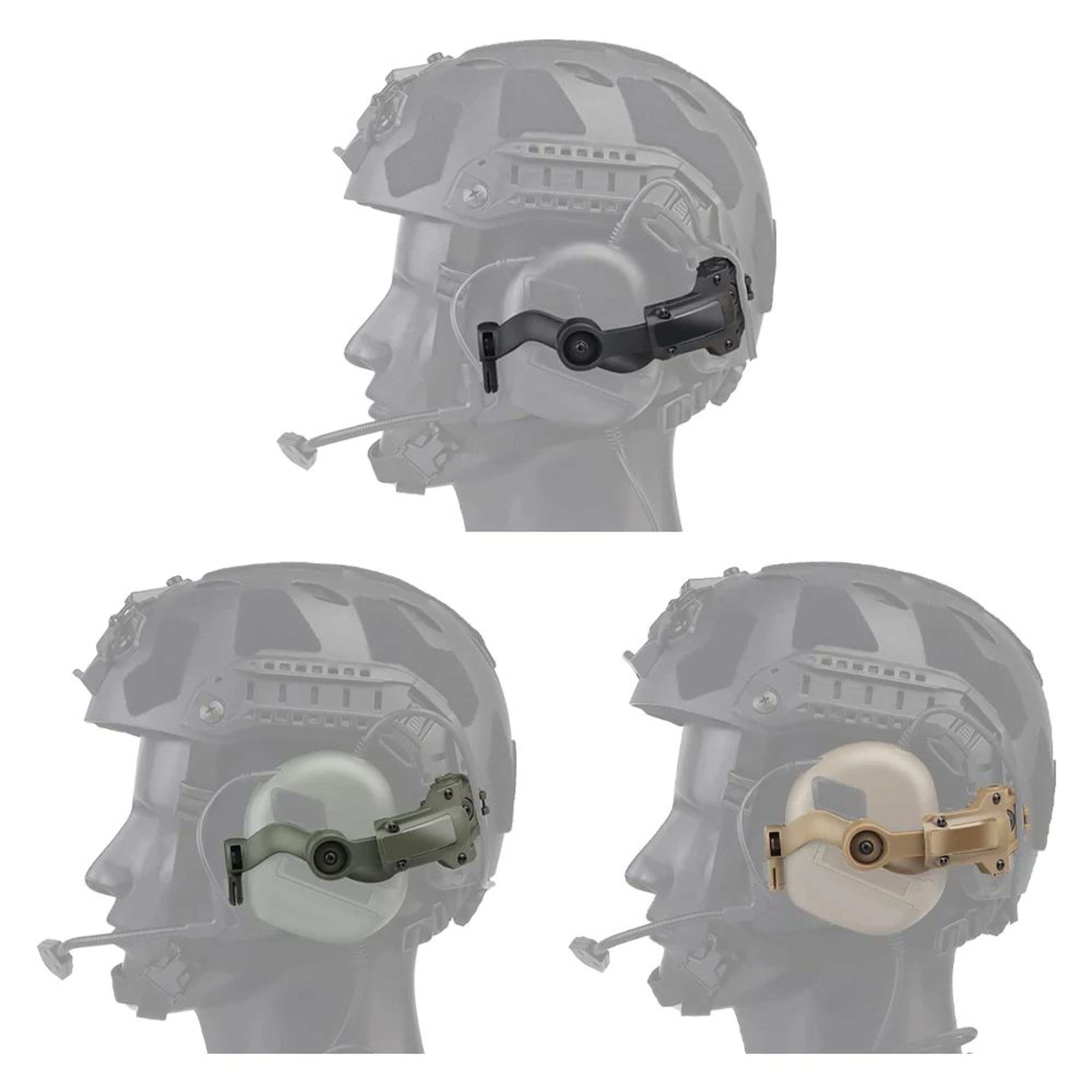 Tactical Helmet Rail Headphone Mount Adapter For M32 Headsets 5
