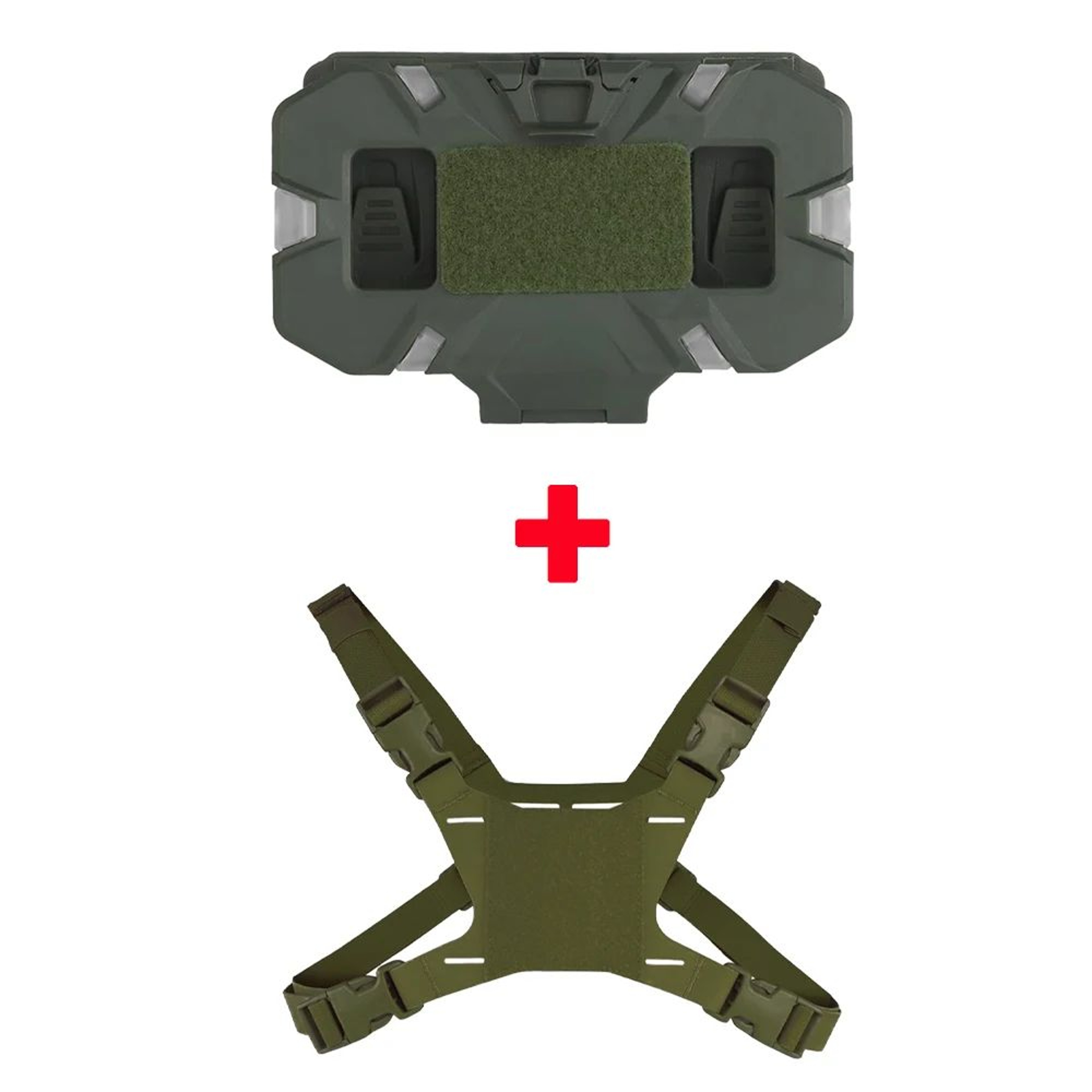 Tactical MOLLE Phone Pouch Foldable Navigation Board Holder For Chest Rig 11