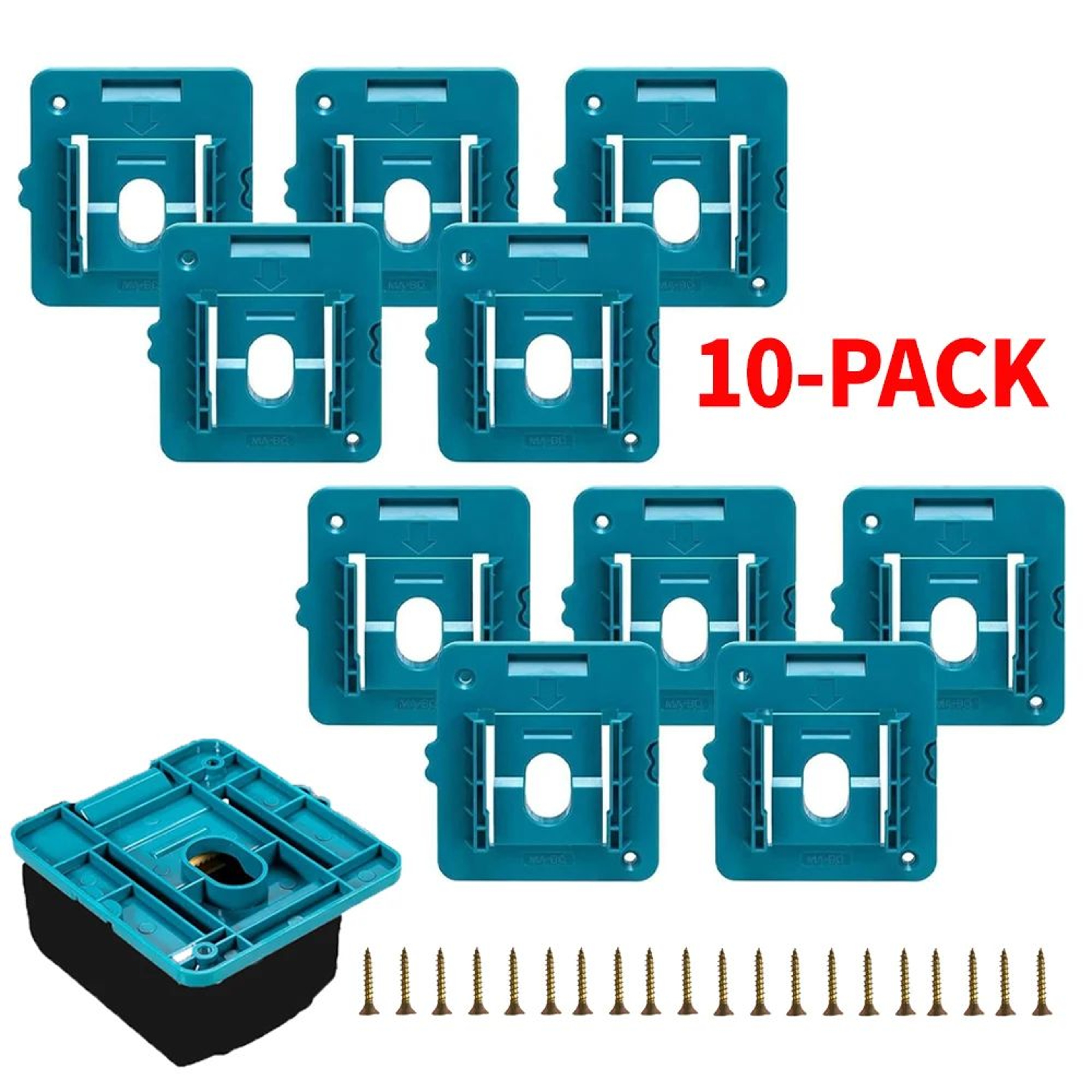 18V Battery Mount Holder Wall Storage Organizer For Cordless Power Tool Batteries 0