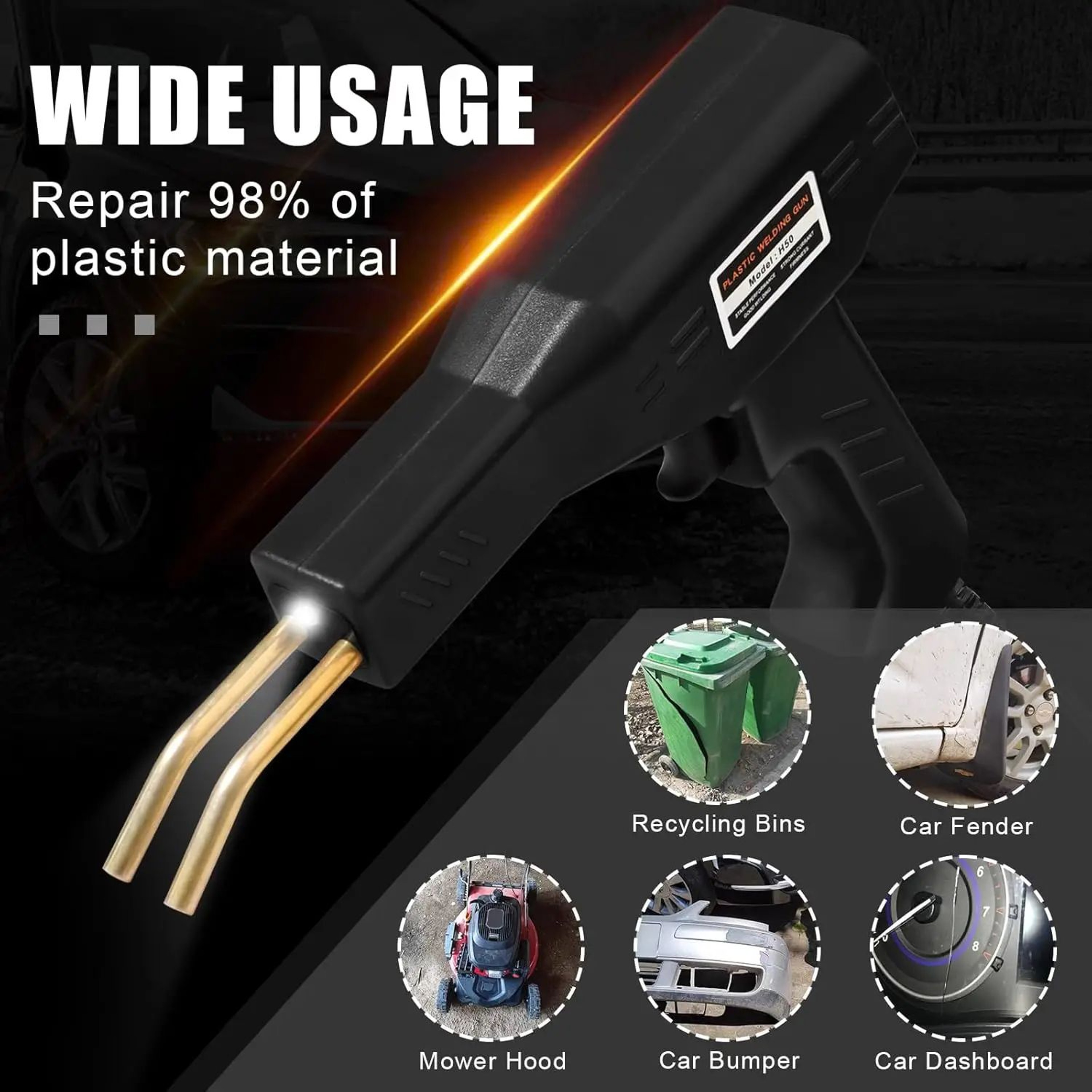 Portable Electric Plastic Welding Machine Hot Stapler For Car Bumper And PVC Repair 110V220V 1