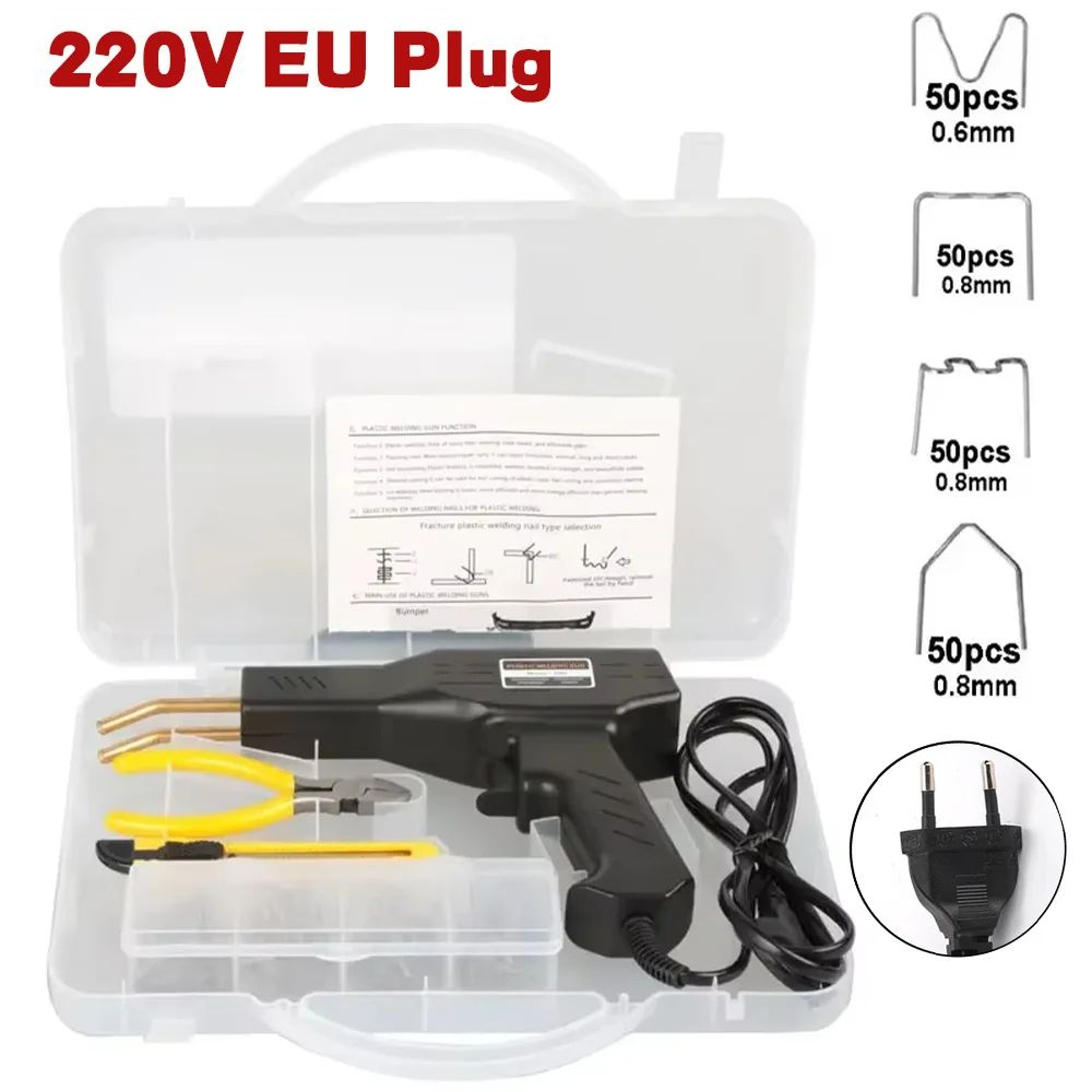 Portable Electric Plastic Welding Machine Hot Stapler For Car Bumper And PVC Repair 110V220V 9
