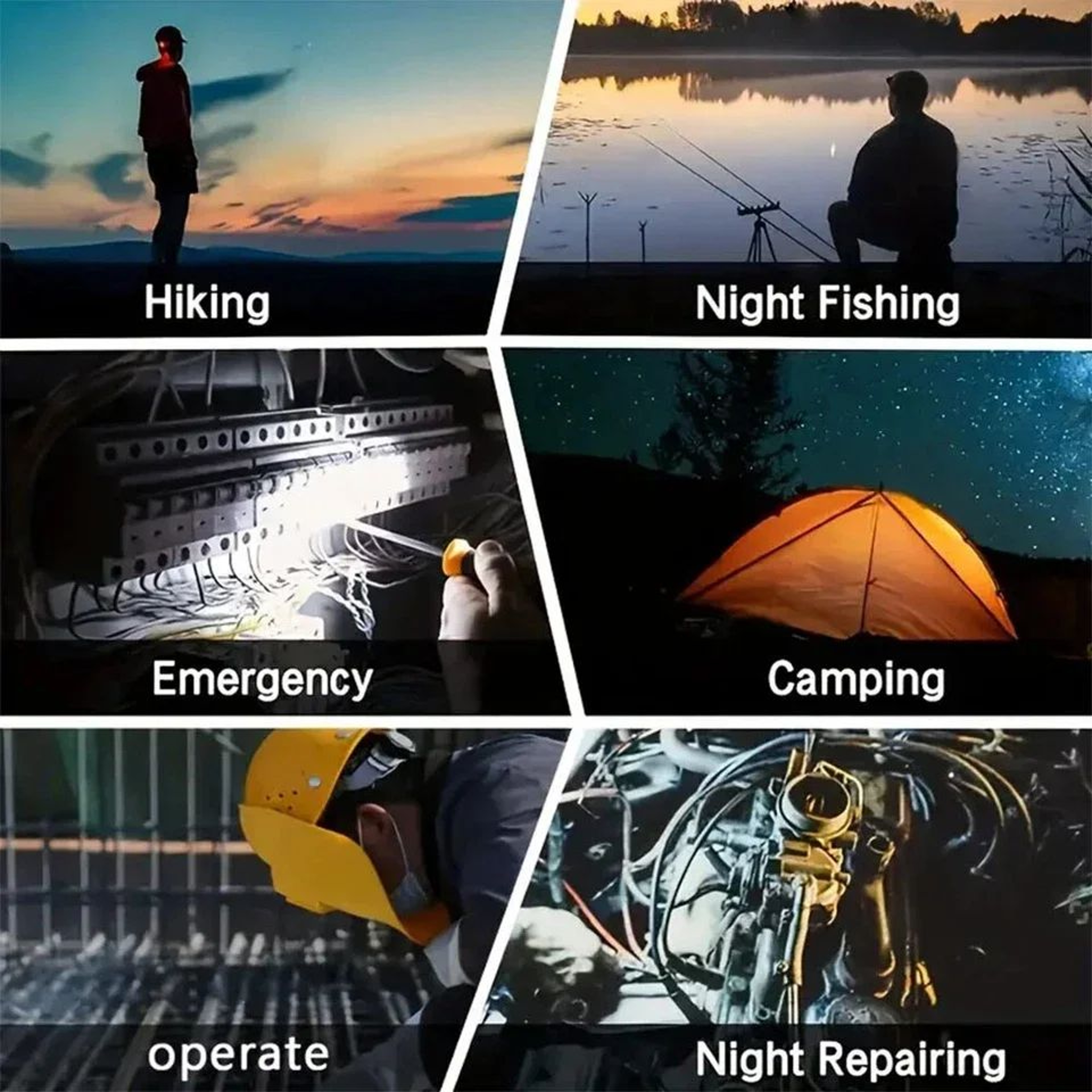 18V Cordless LED Work Light Flashlight For Camping And Emergency Lighting 2