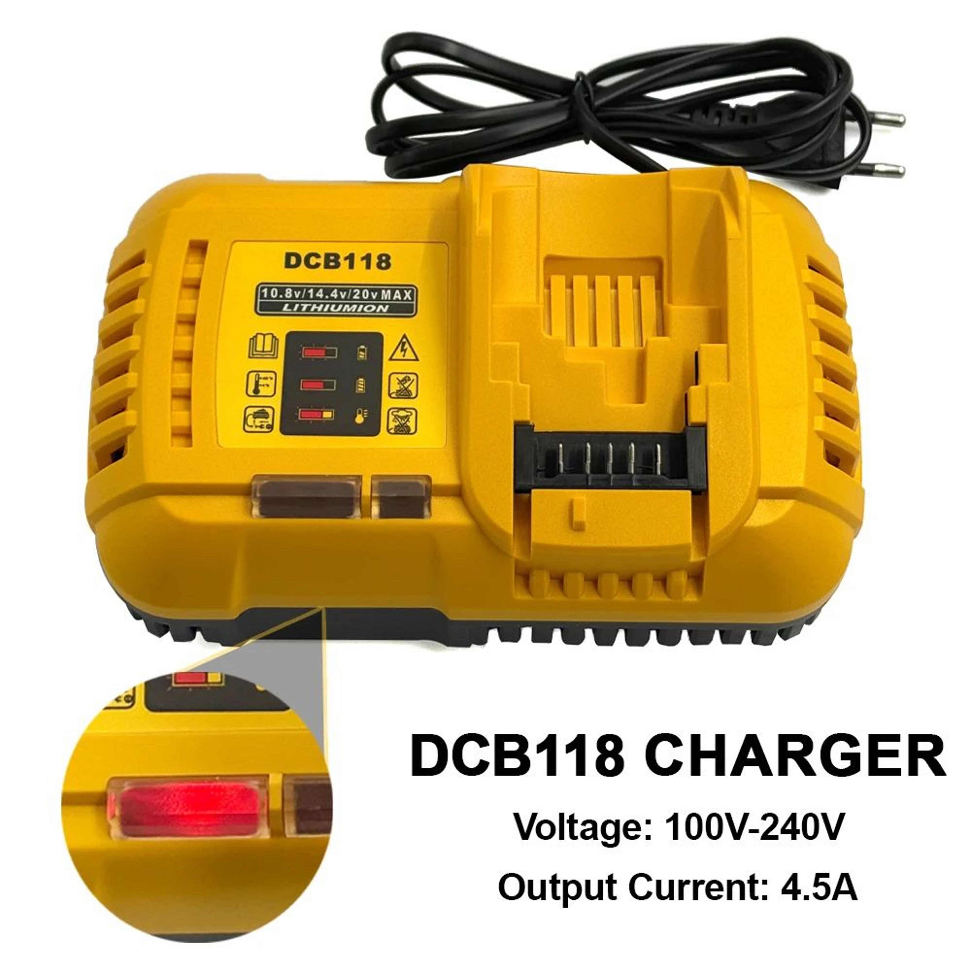 45A Fast Lithium Battery Charger For 12V To 20V MAX Power Tool Batteries 0