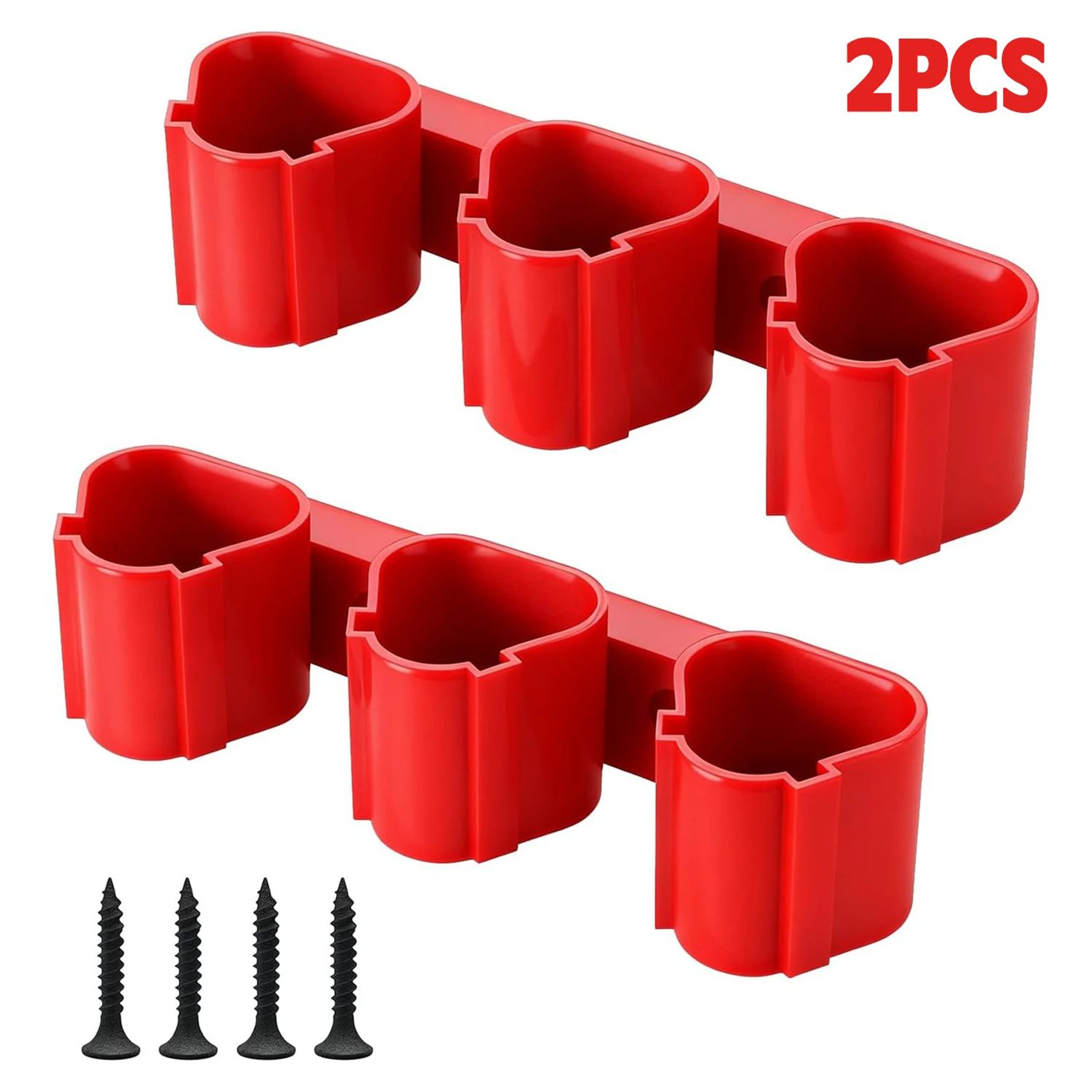 108V 12V Wall Mounted Battery Holder Rack For Organized Power Tool Storage  12PCS 7