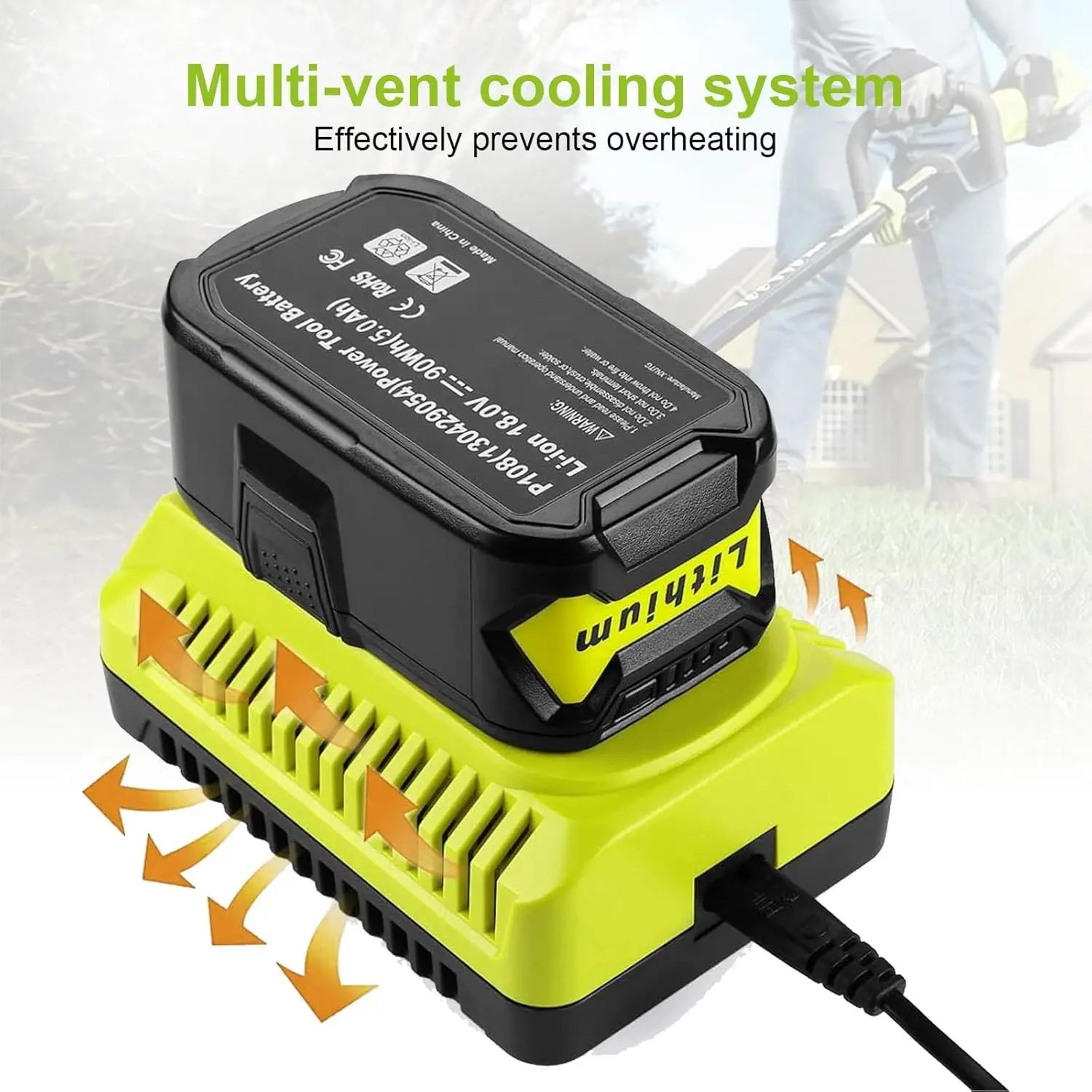 P117 18V Rapid Battery Charger For 12V18V Cordless Power Tool Batteries 1