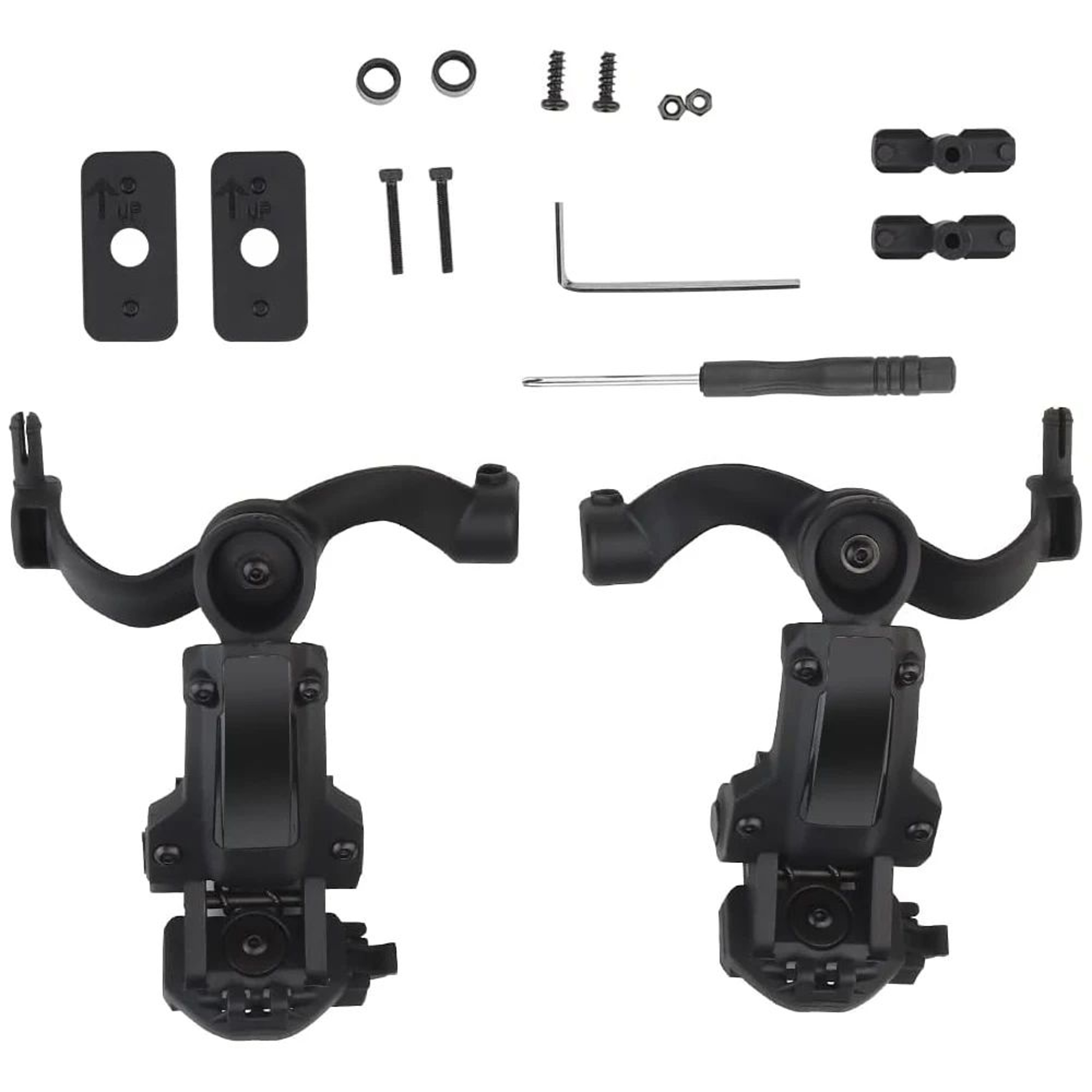 Tactical Helmet Rail Mount Adapter For Headset ARC And MLOK Systems 6