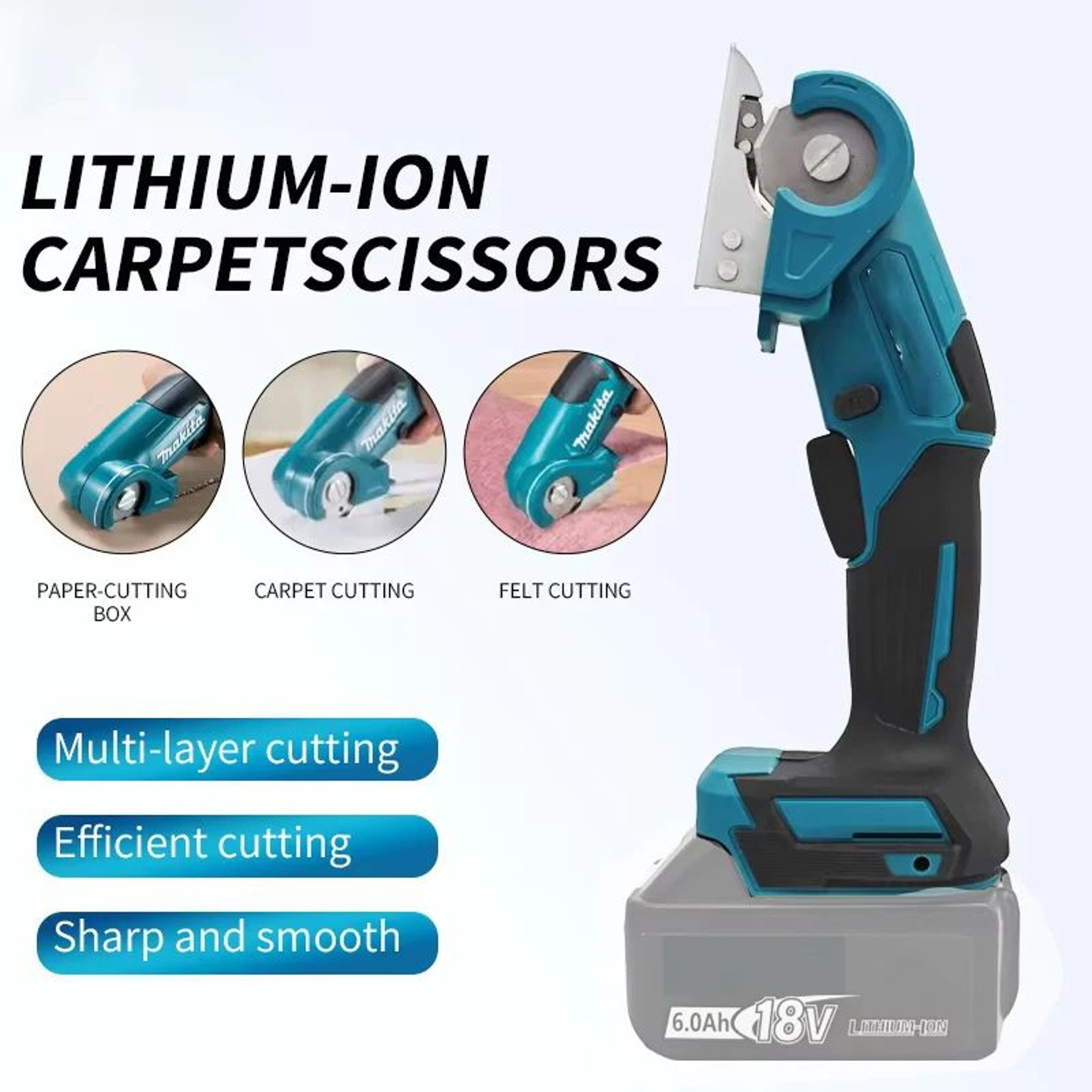 Cordless Electric Fabric Scissors Rechargeable Power Cutter For Leather And Crafts 0