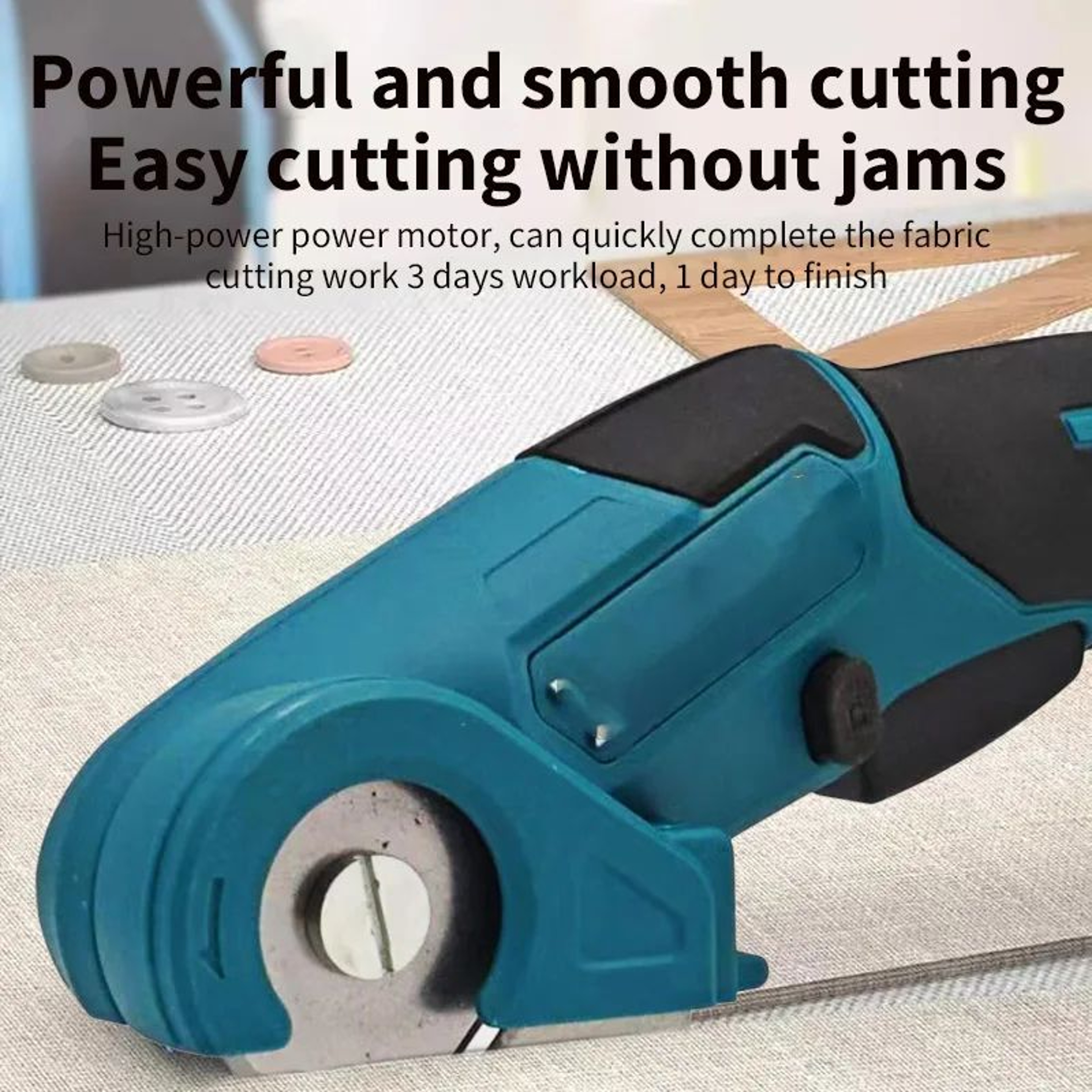 Cordless Electric Fabric Scissors Rechargeable Power Cutter For Leather And Crafts 4