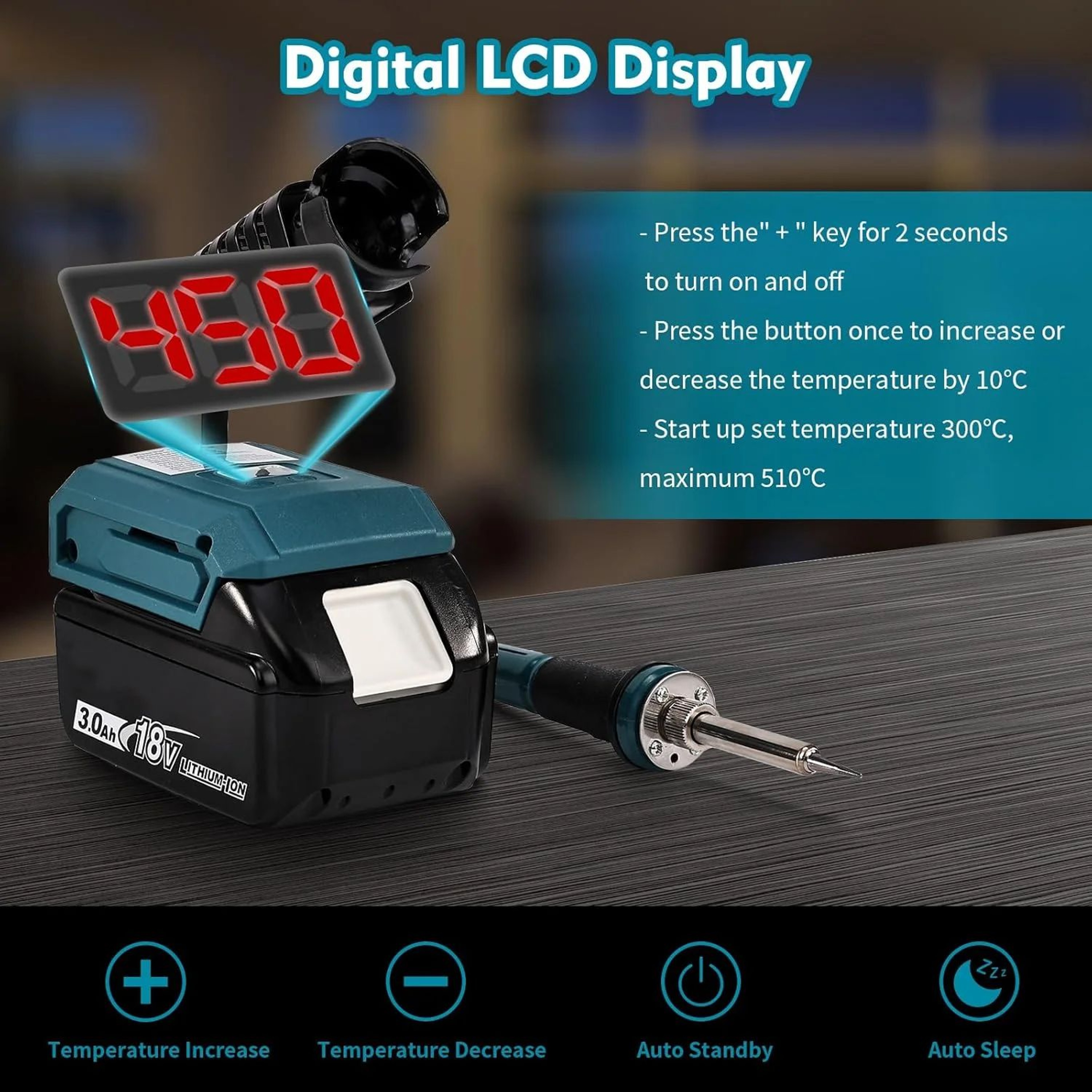 60W Cordless Soldering Iron With Fast Heating And Portable Design Without Battery 2