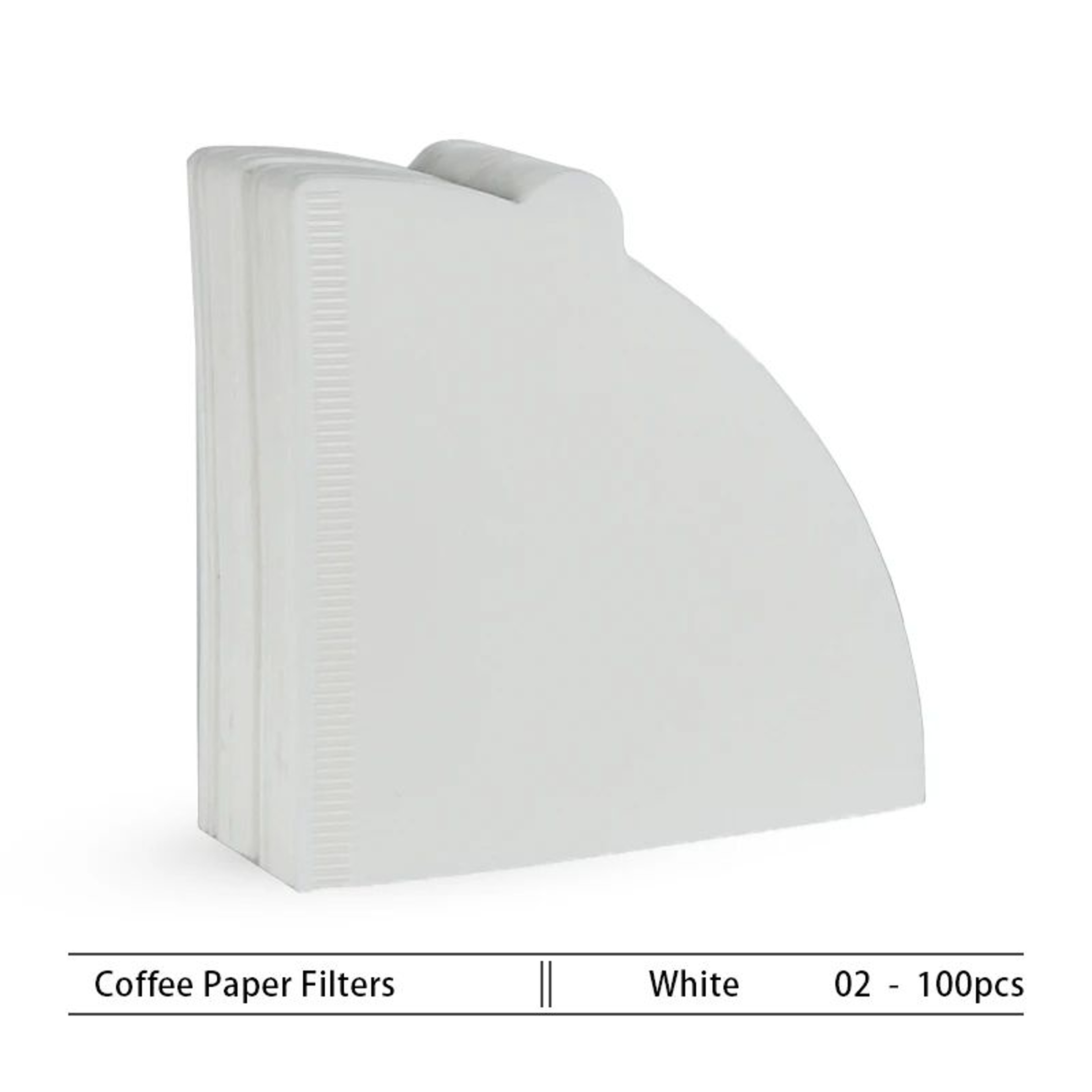 Natural Wood Pulp VShaped Pour Over Coffee Filters 10 To 100 PCS 7