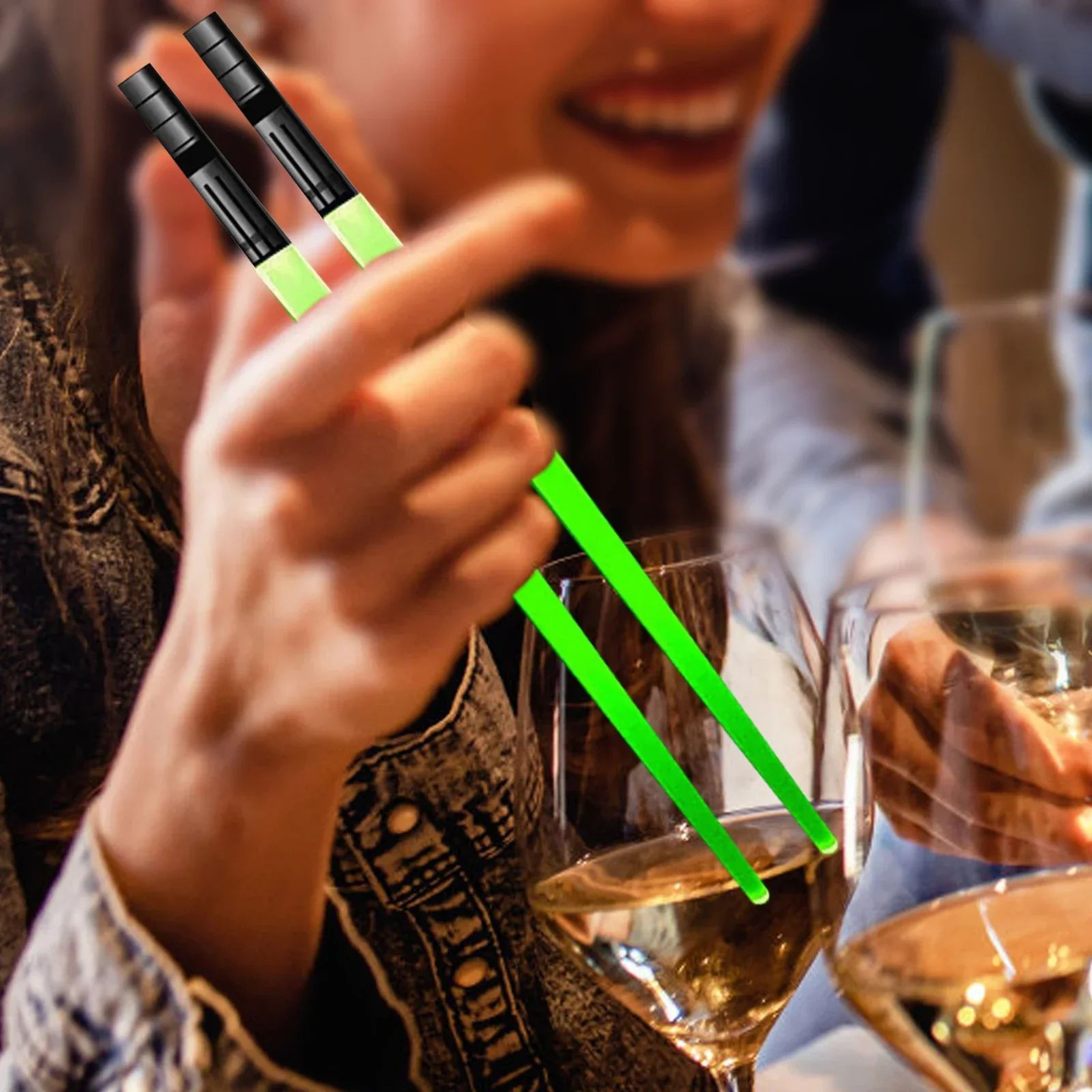Multicolor LED Light Up Chopsticks For Parties And Fun Dining 2