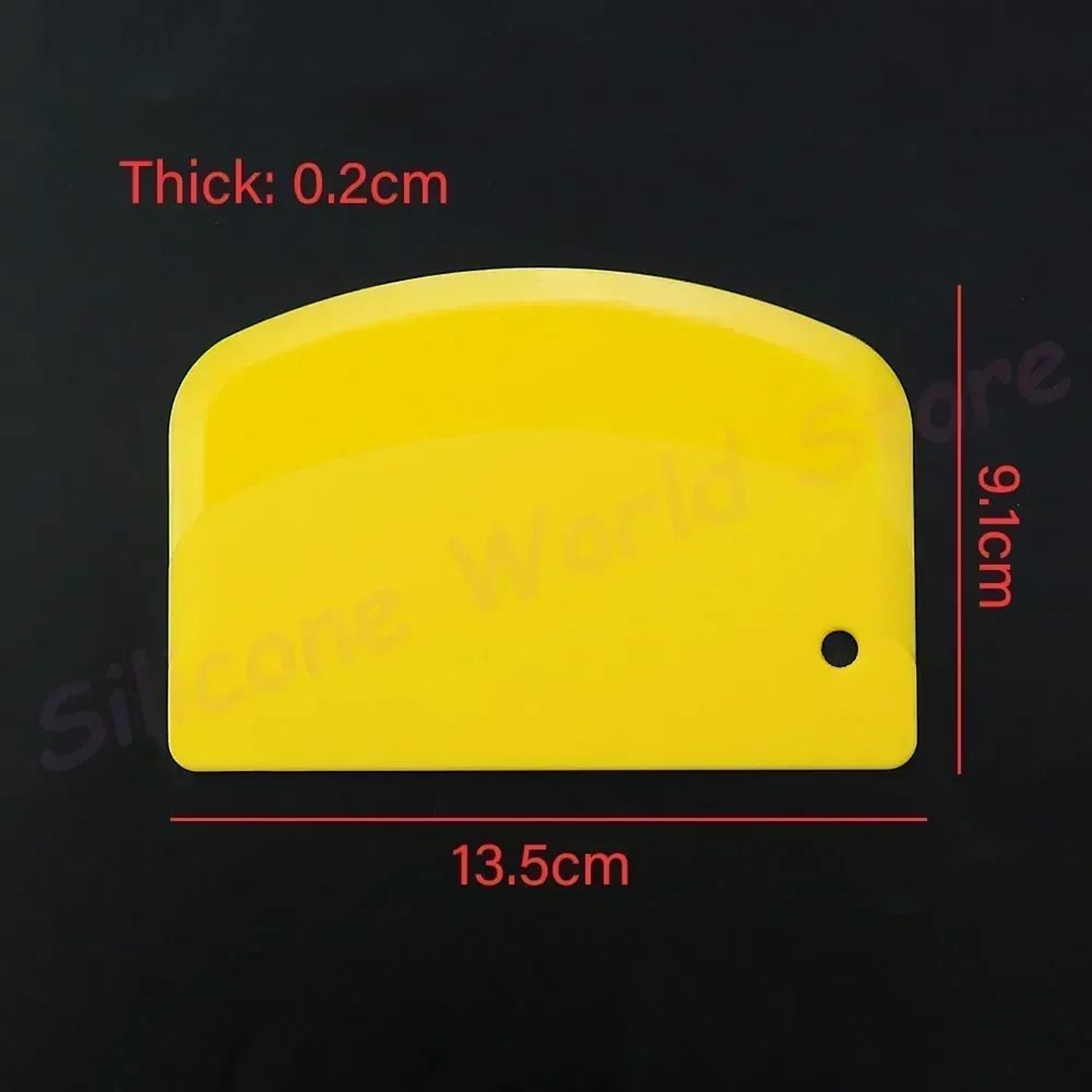 Plastic Dough Scraper And Cake Smoothing Tool 2