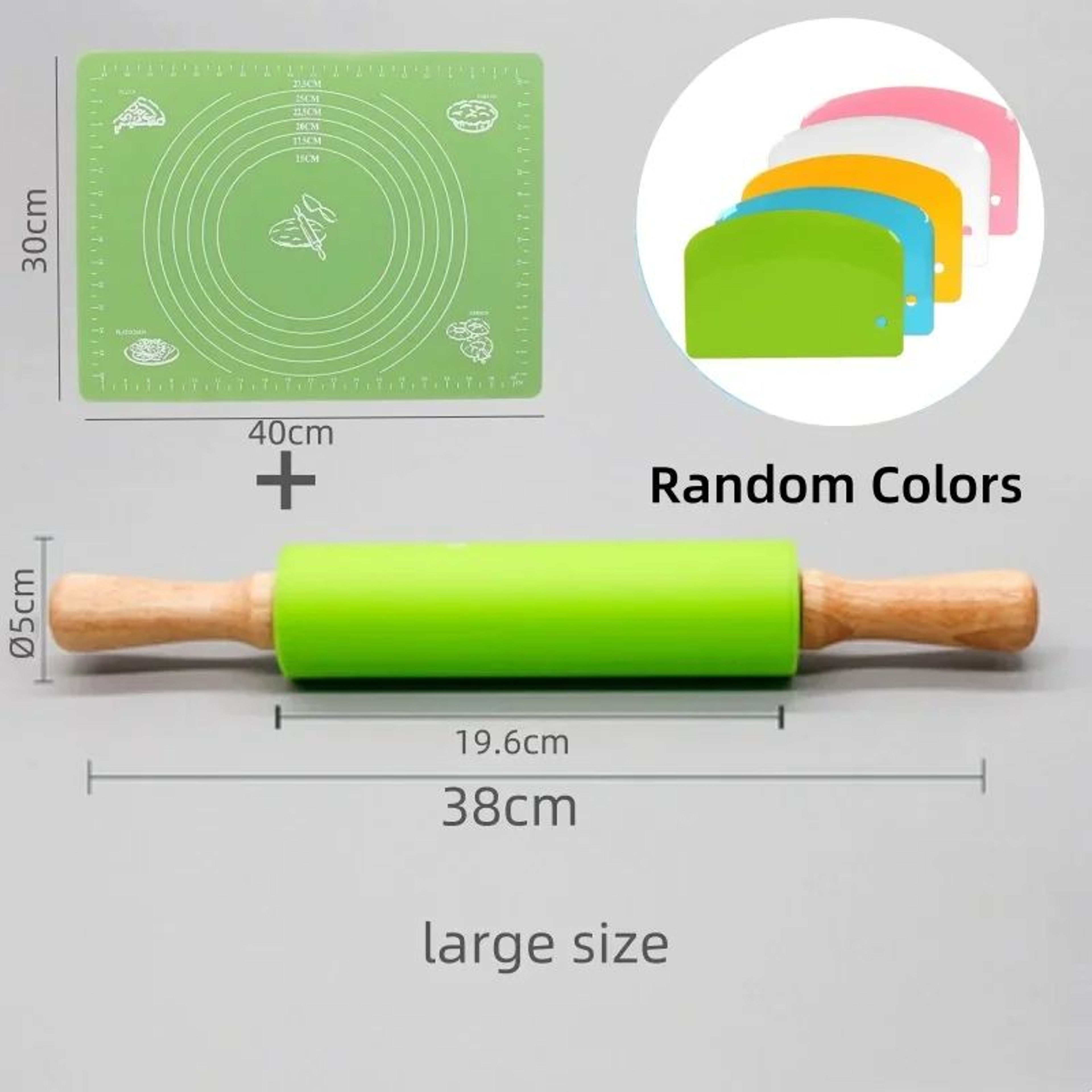 Plastic Dough Scraper And Cake Smoothing Tool 9