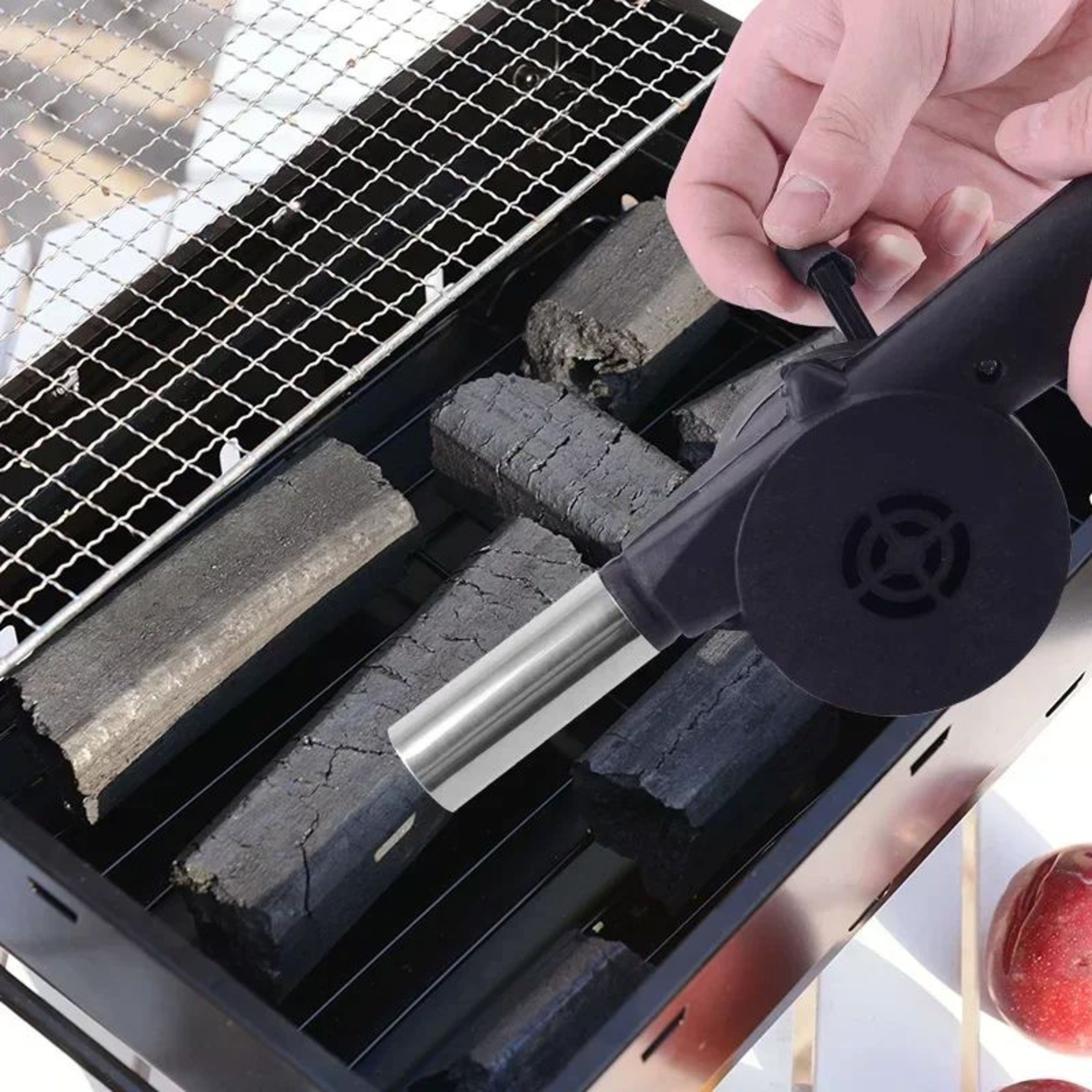Portable Handheld BBQ Charcoal Blower Fan For Camping And Outdoor Grilling 2