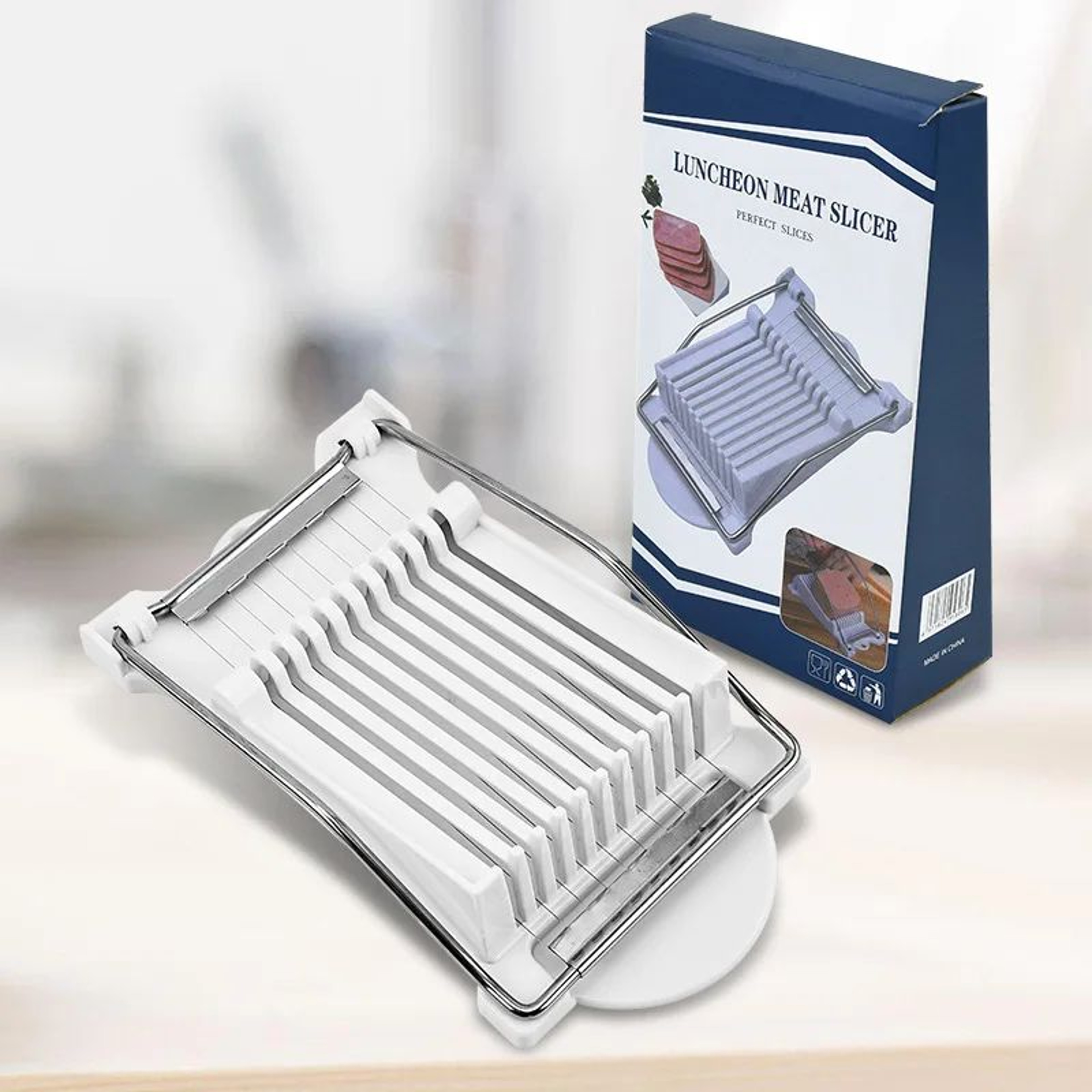 Multifunctional Stainless Steel Egg Slicer And Ham Strip Cutter 9