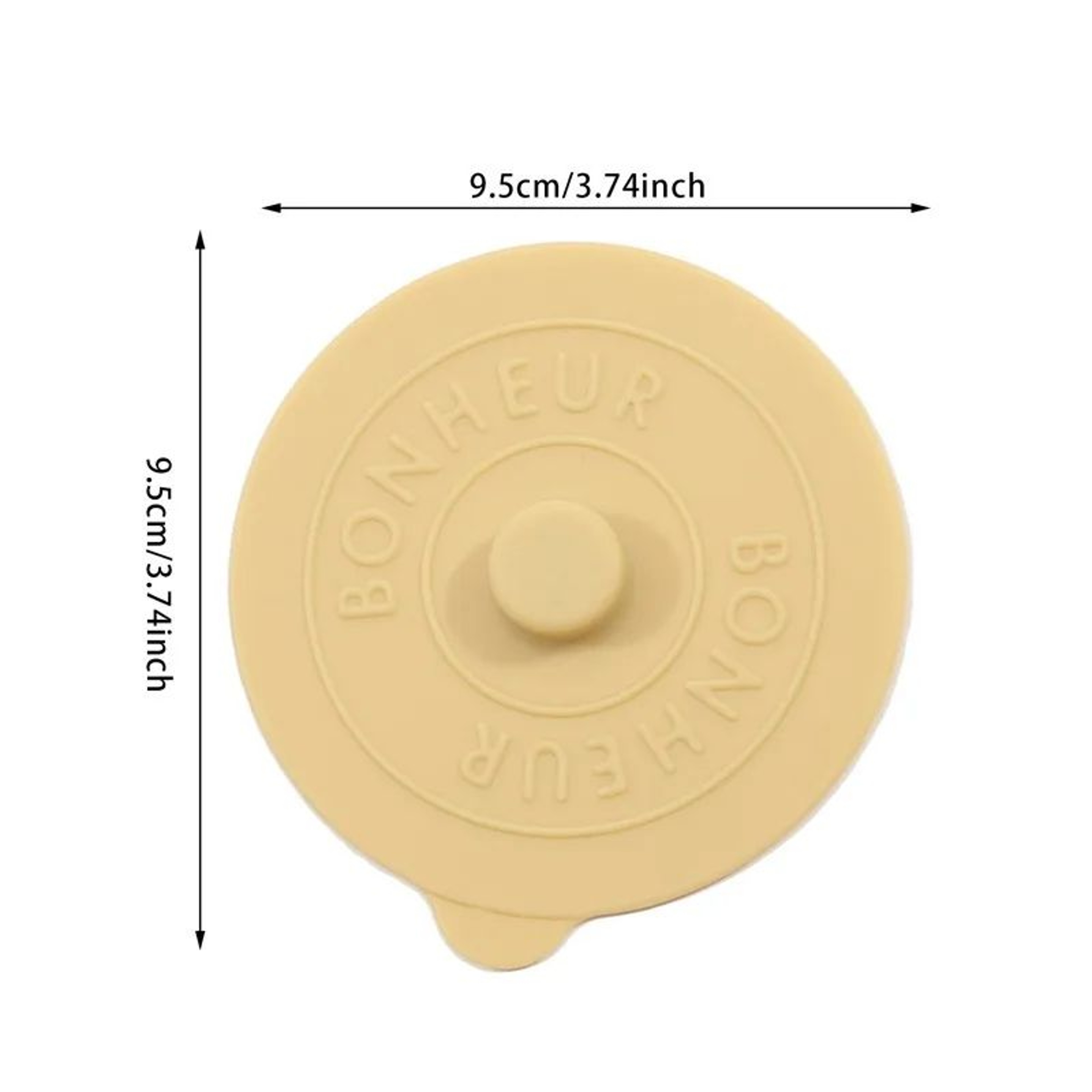 Solid Color Silicone Cup Lid With Embossed Letter Design 3