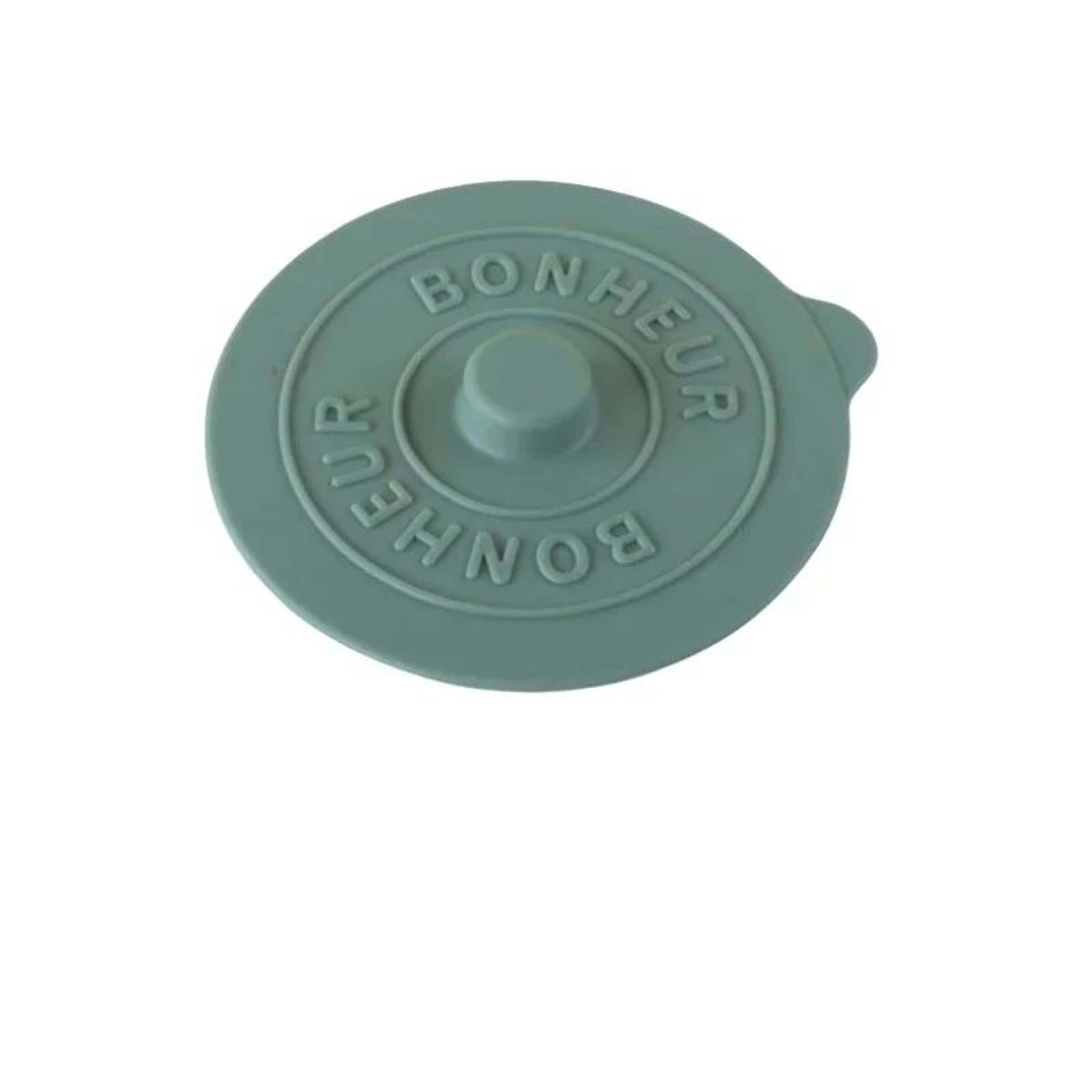 Solid Color Silicone Cup Lid With Embossed Letter Design 5