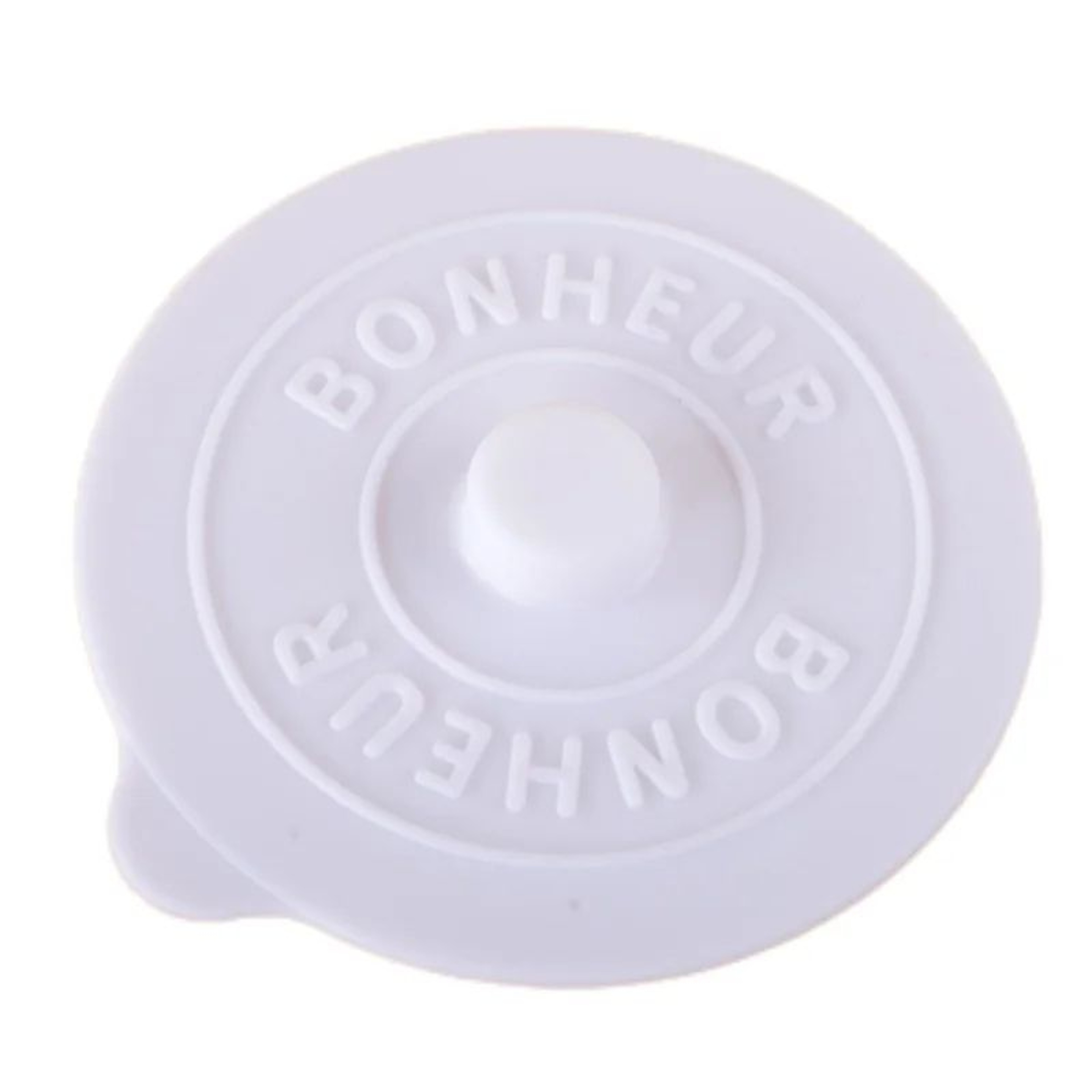 Solid Color Silicone Cup Lid With Embossed Letter Design 6