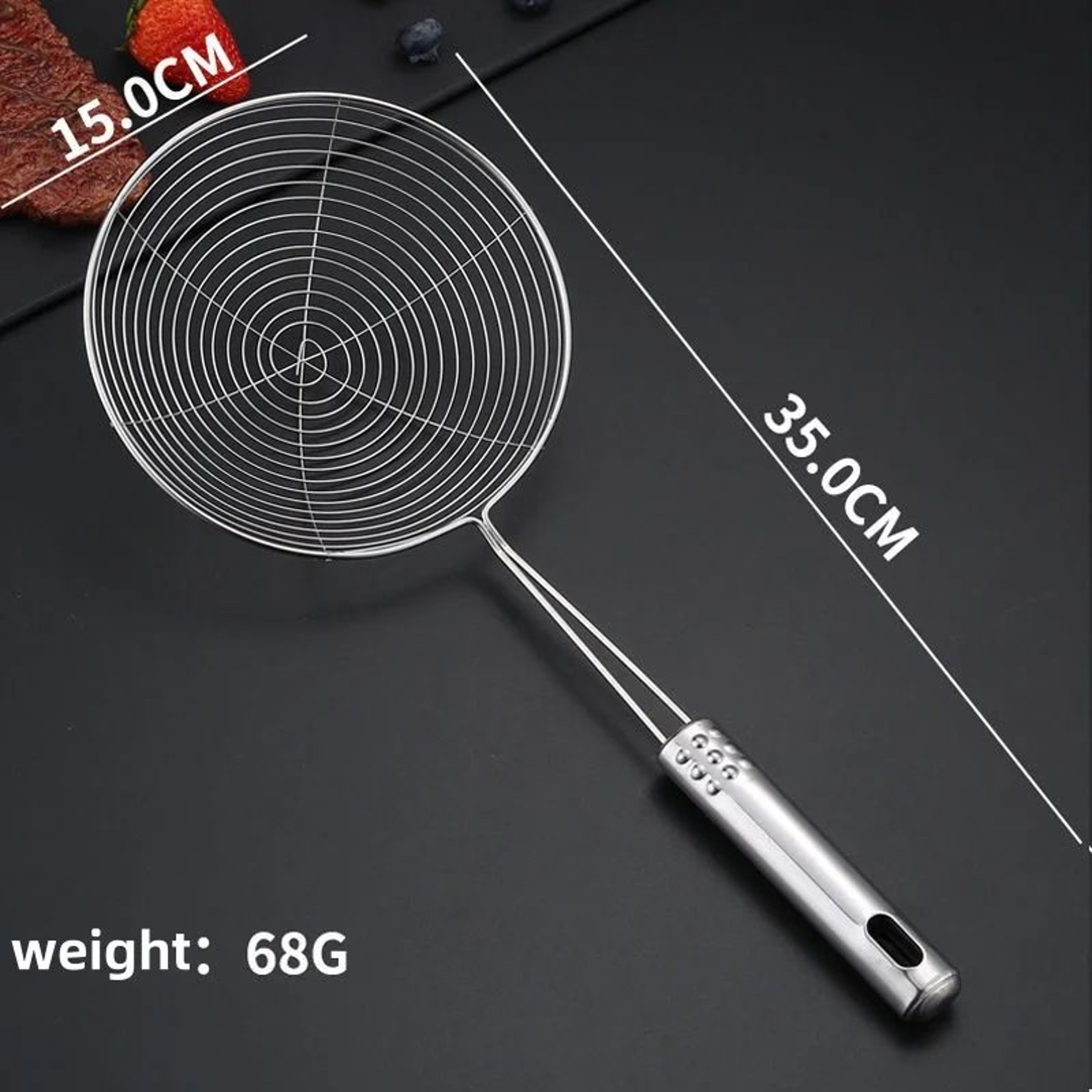 3 Size Stainless Steel Kitchen Strainer Set For Easy Draining And Cooking 7