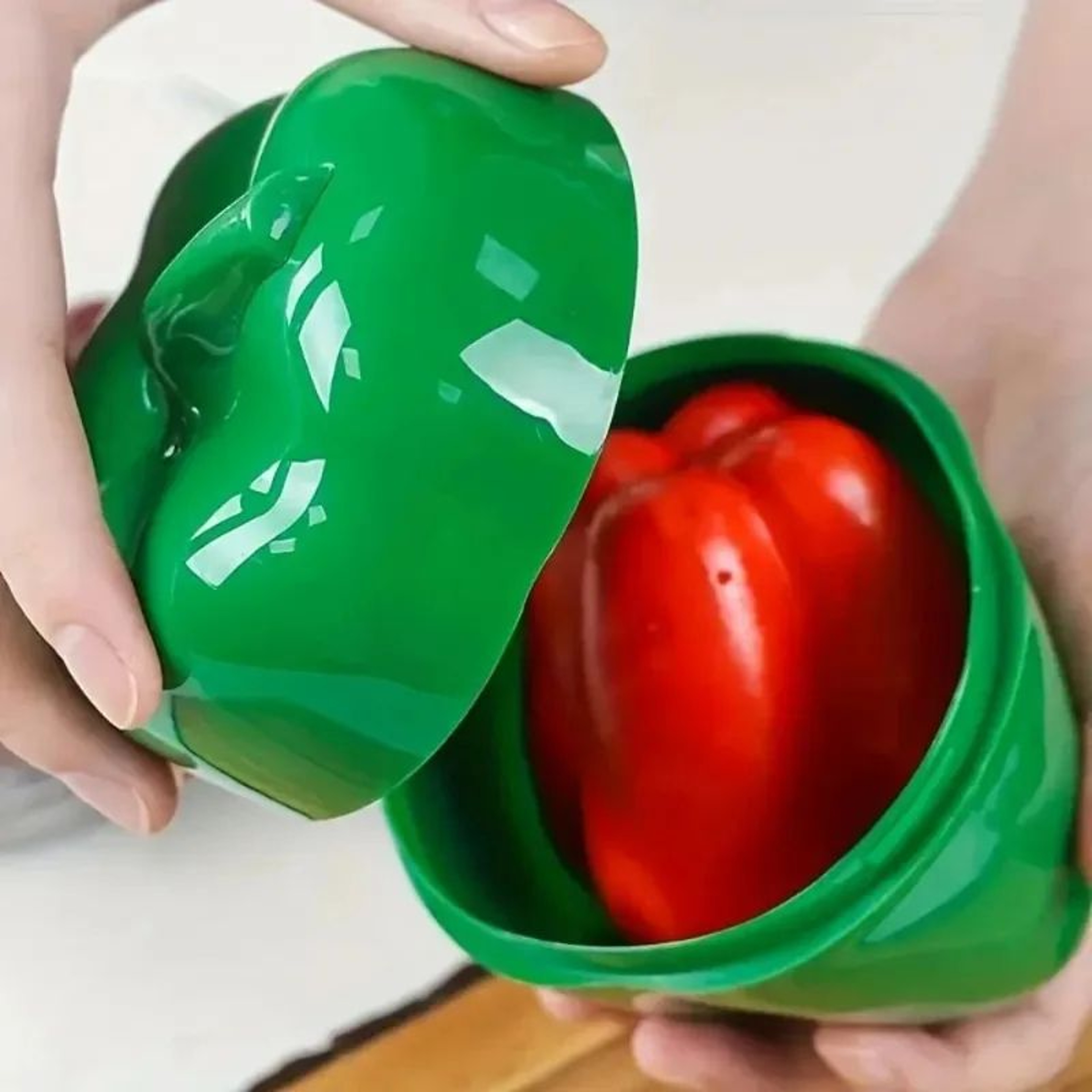 Sealed Vegetable Storage Container For Onion Garlic And Pepper Freshness 5