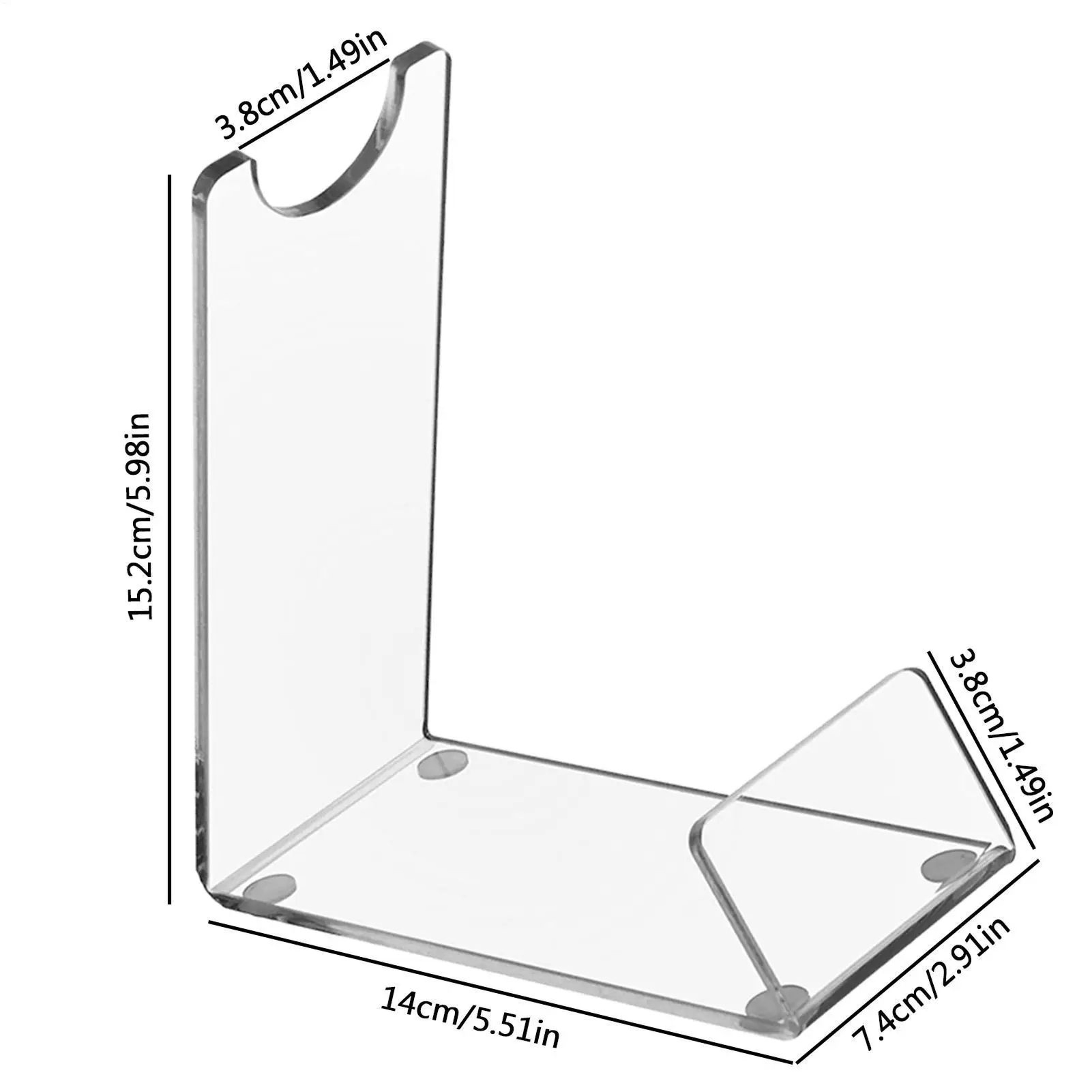 Clear Acrylic Lightsaber Display Stand With Non Slip Mat 3