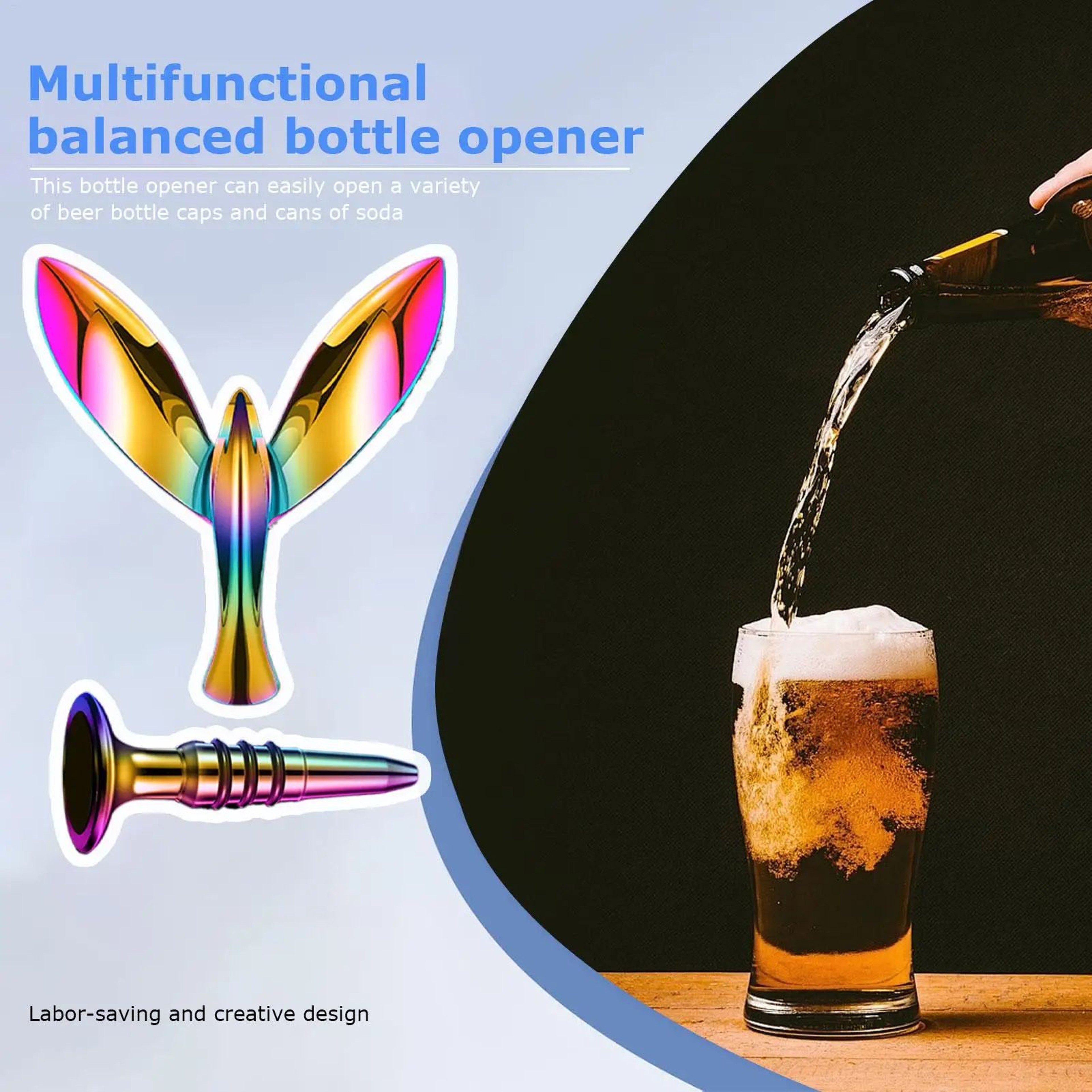 Balanced Bird Bottle Opener Decorative Kitchen And Bar Tool 1